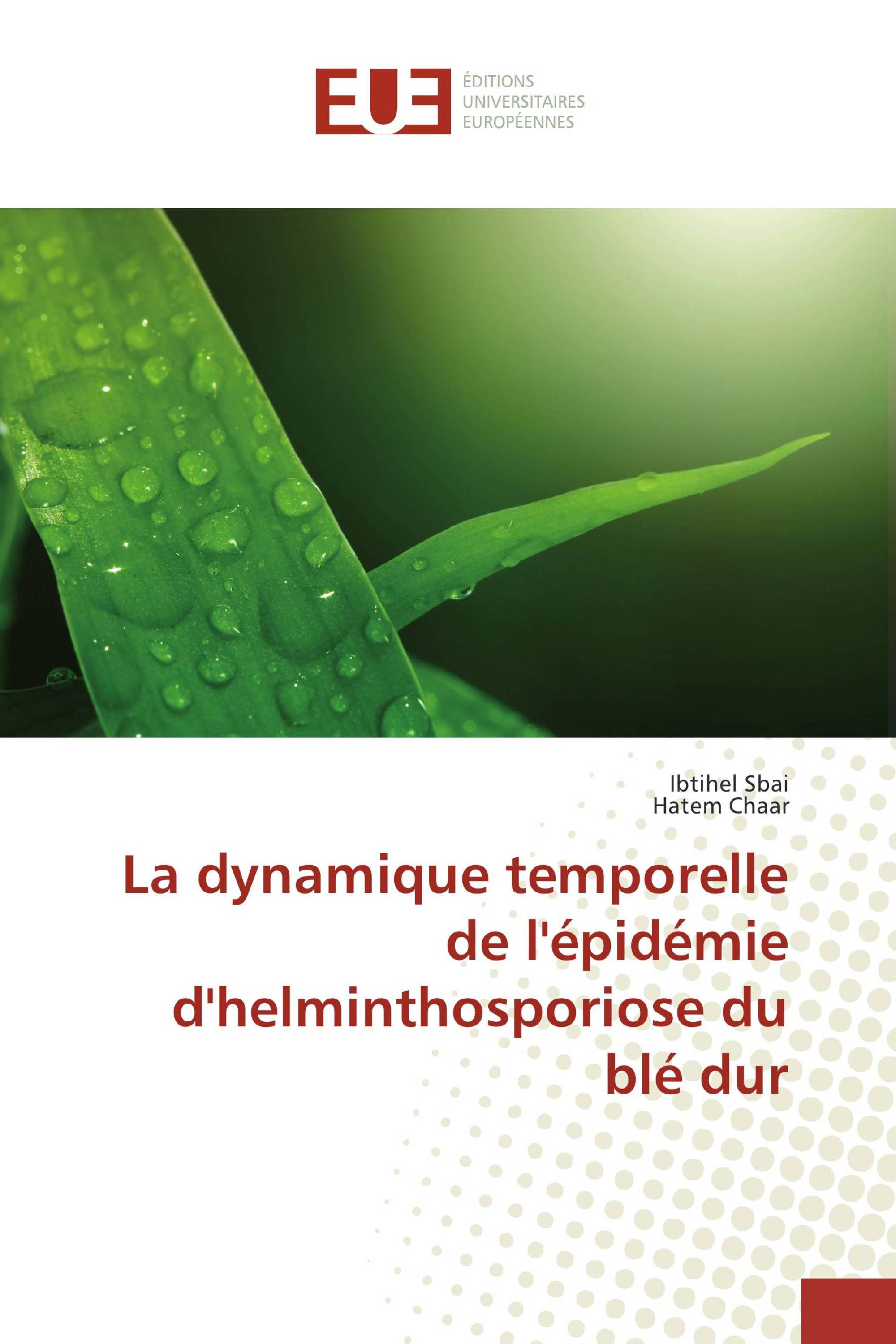 La dynamique temporelle de l'épidémie d'helminthosporiose du blé dur