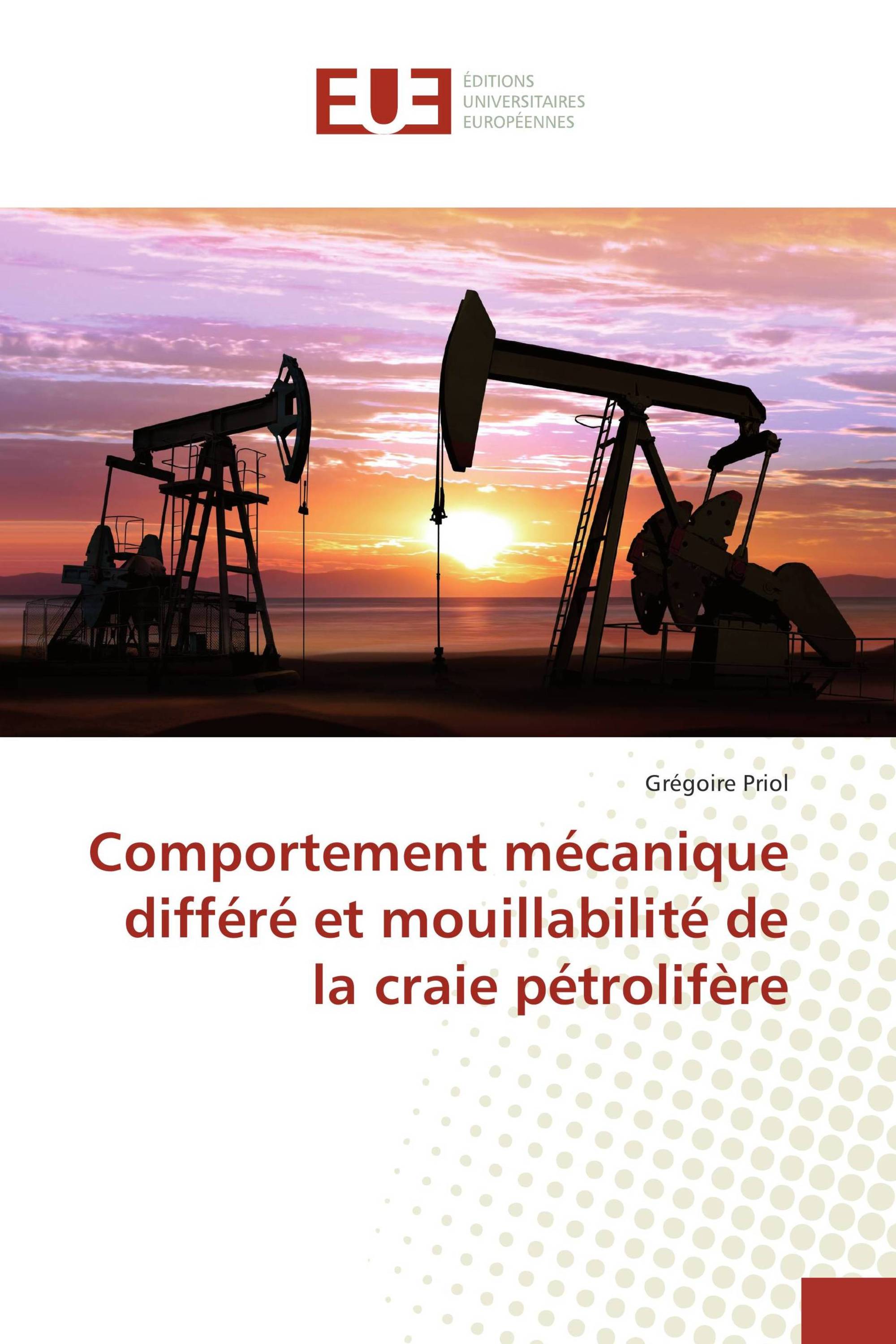 Comportement mécanique différé et mouillabilité de la craie pétrolifère