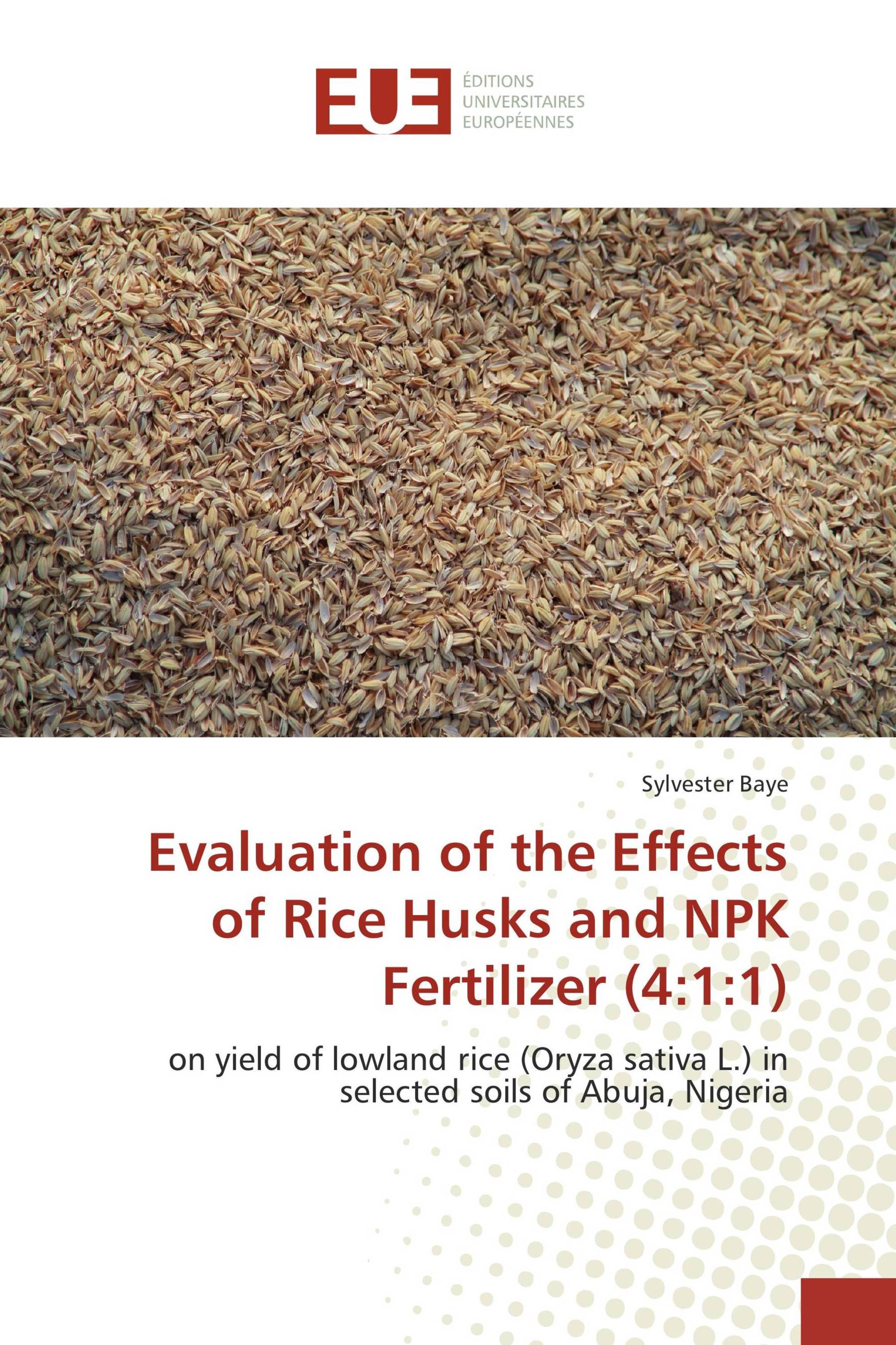 Evaluation of the Effects of Rice Husks and NPK Fertilizer (4:1:1)