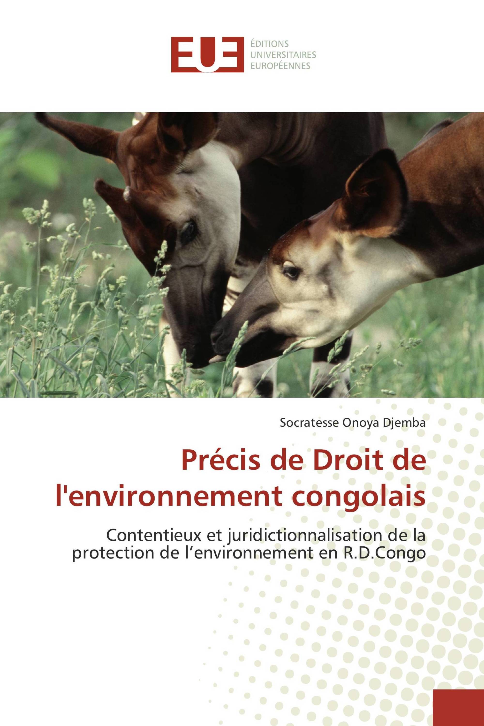 Précis de Droit de l'environnement congolais