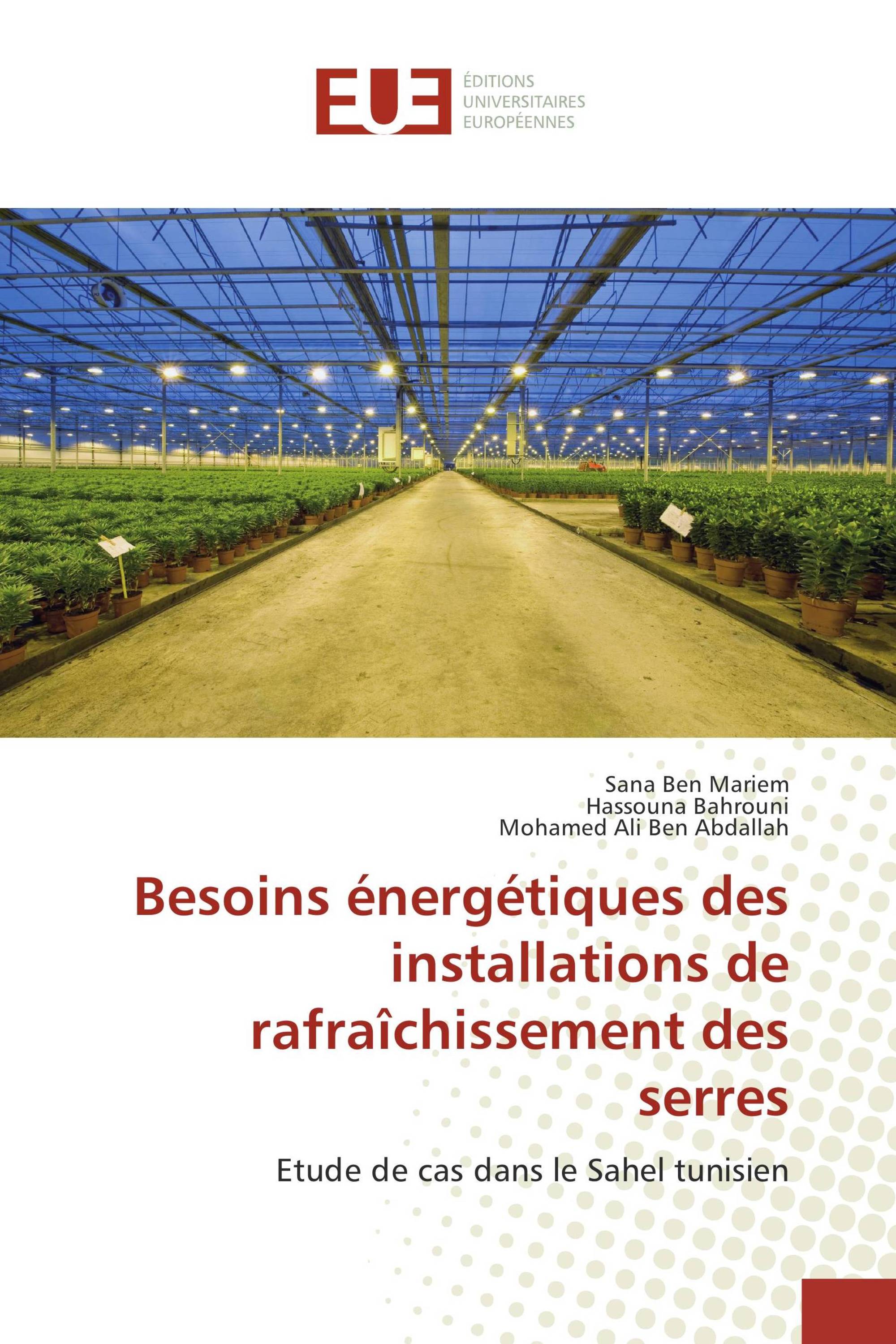 Besoins énergétiques des installations de rafraîchissement des serres