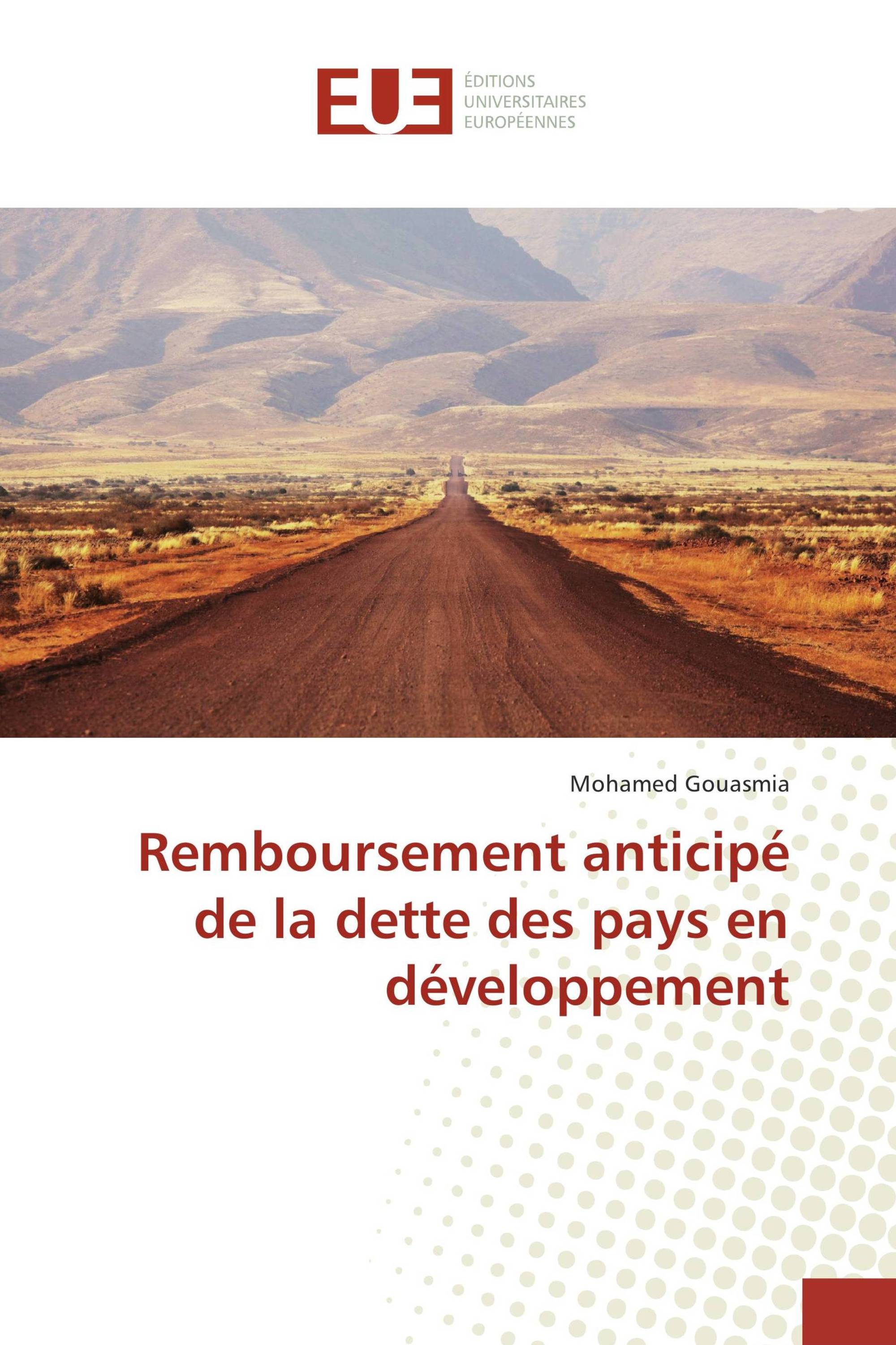 Remboursement anticipé de la dette des pays en développement