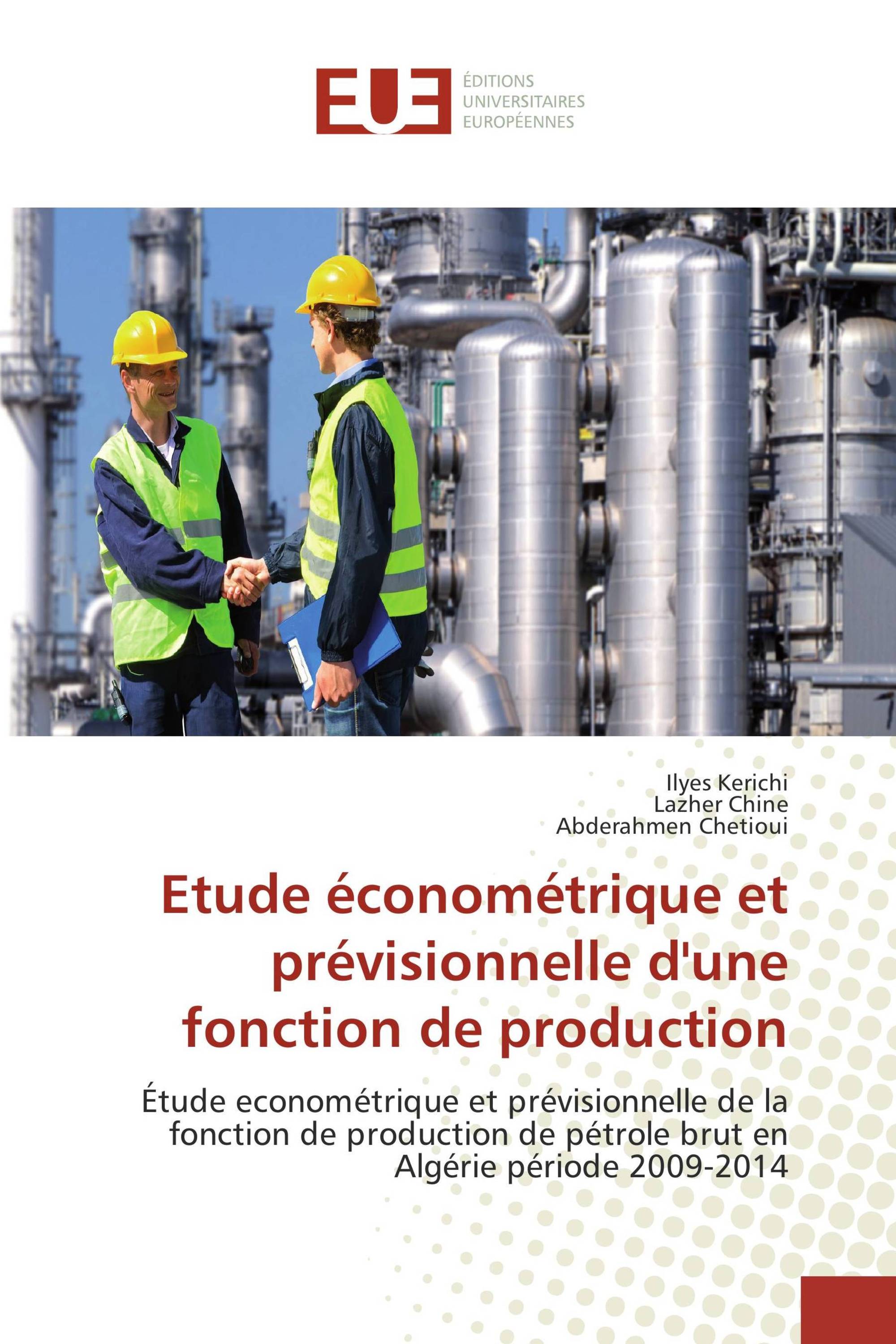 Etude économétrique et prévisionnelle d'une fonction de production