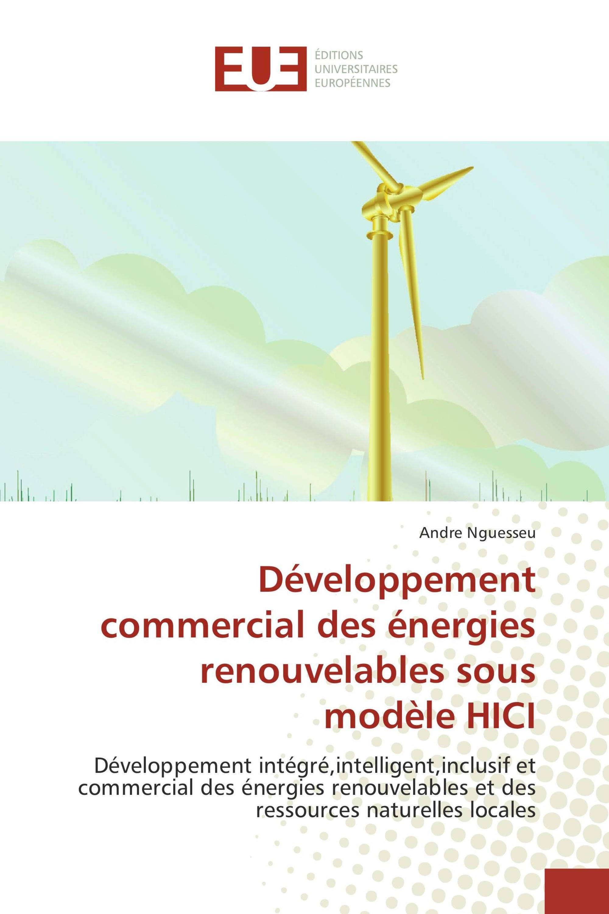 Développement commercial des énergies renouvelables sous modèle HICI