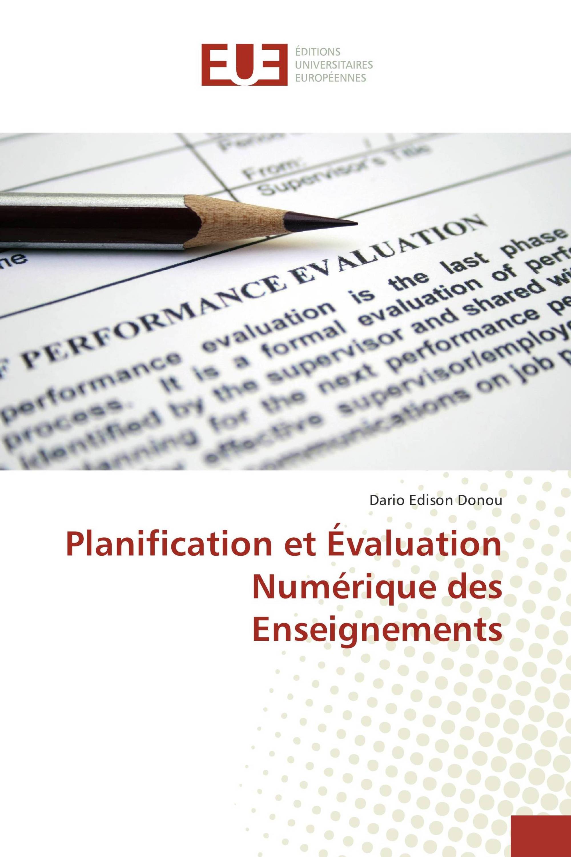 Planification et Évaluation Numérique des Enseignements