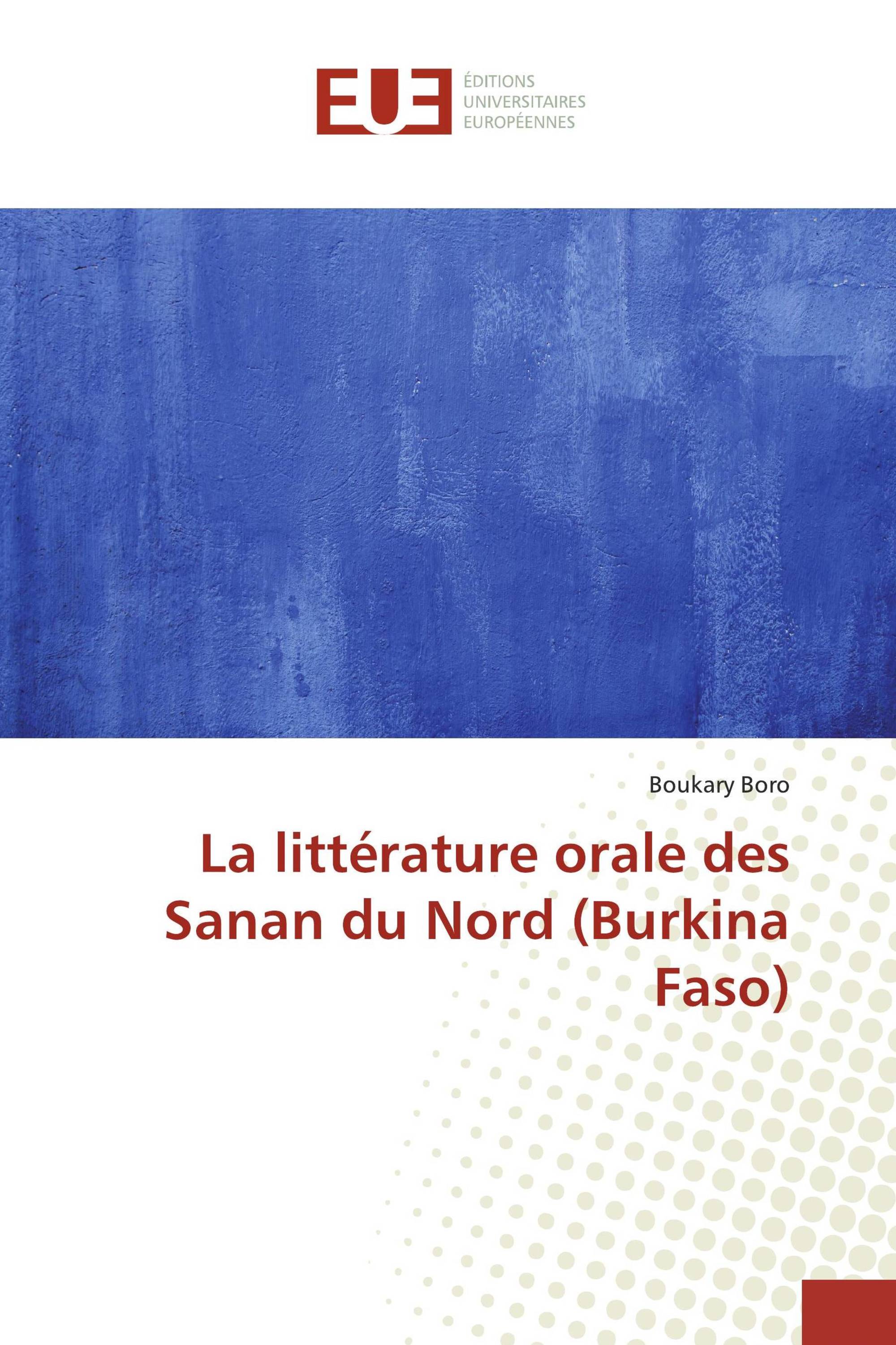 La littérature orale des Sanan du Nord (Burkina Faso)