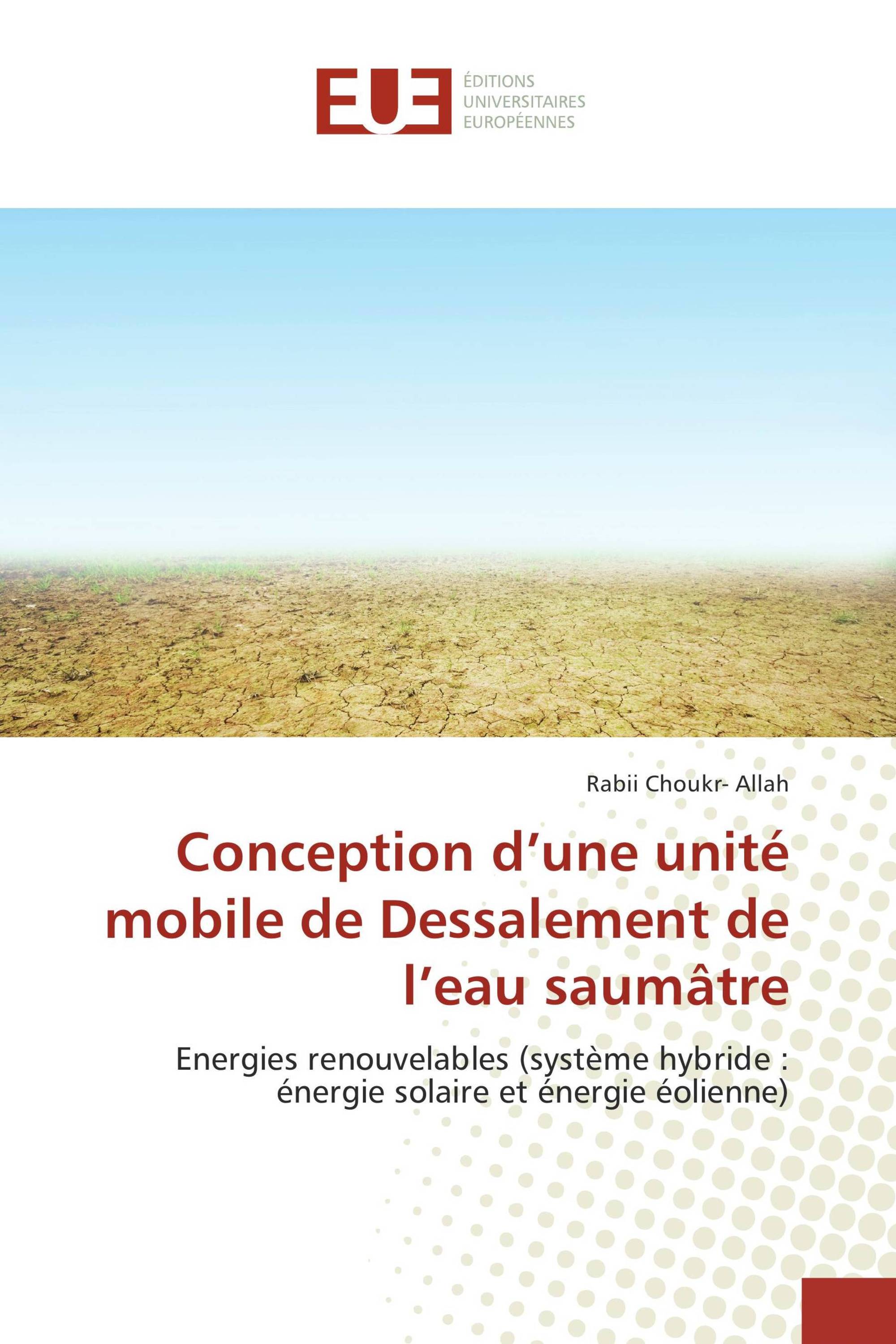 Conception d’une unité mobile de Dessalement de l’eau saumâtre