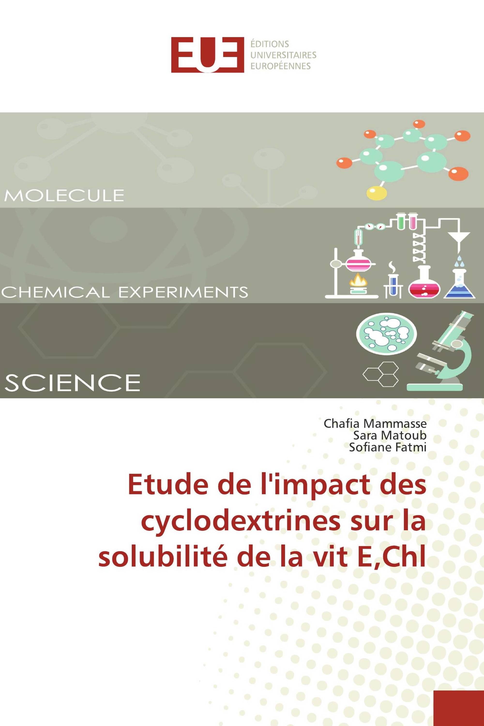 Etude de l'impact des cyclodextrines sur la solubilité de la vit E,Chl