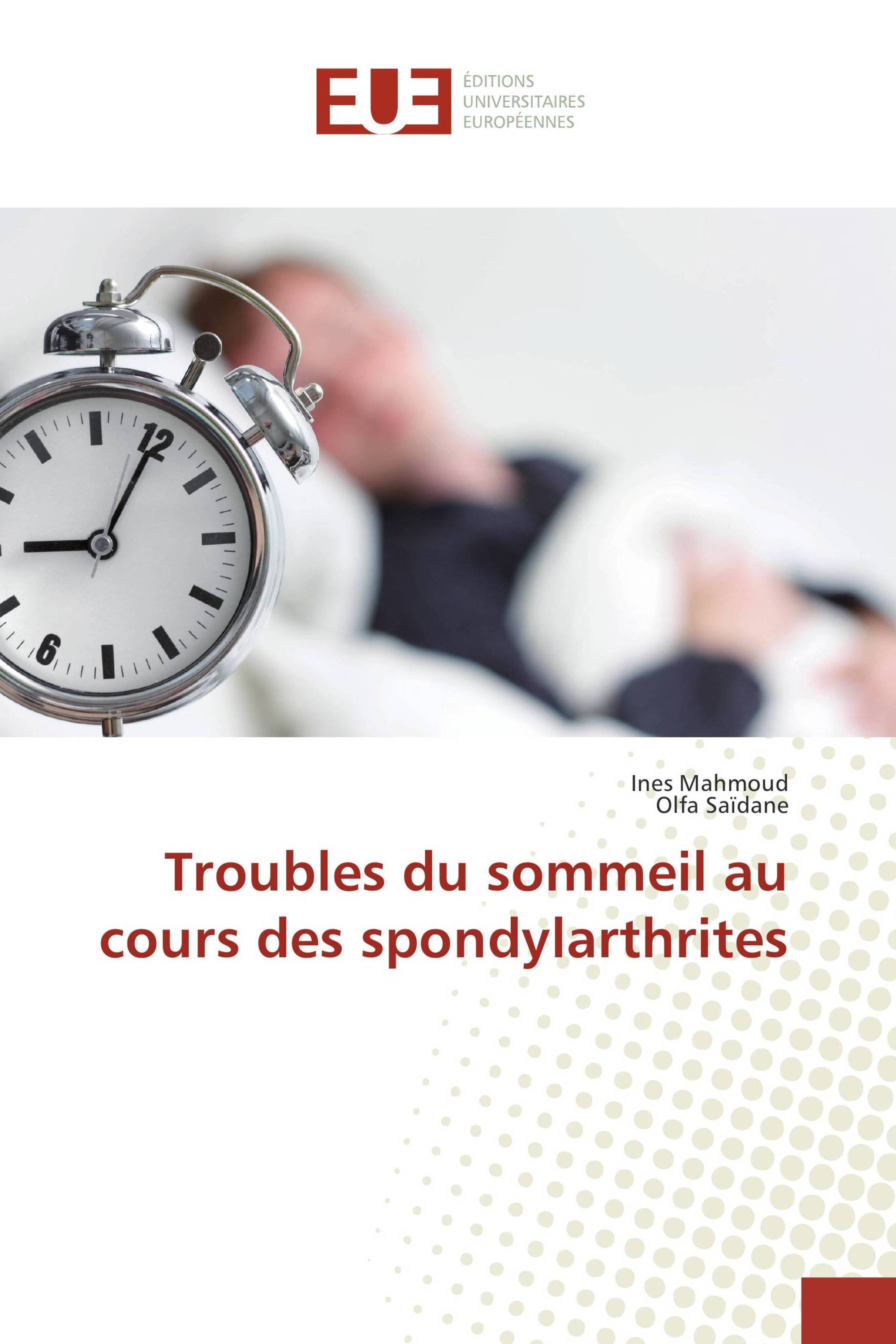 Troubles du sommeil au cours des spondylarthrites