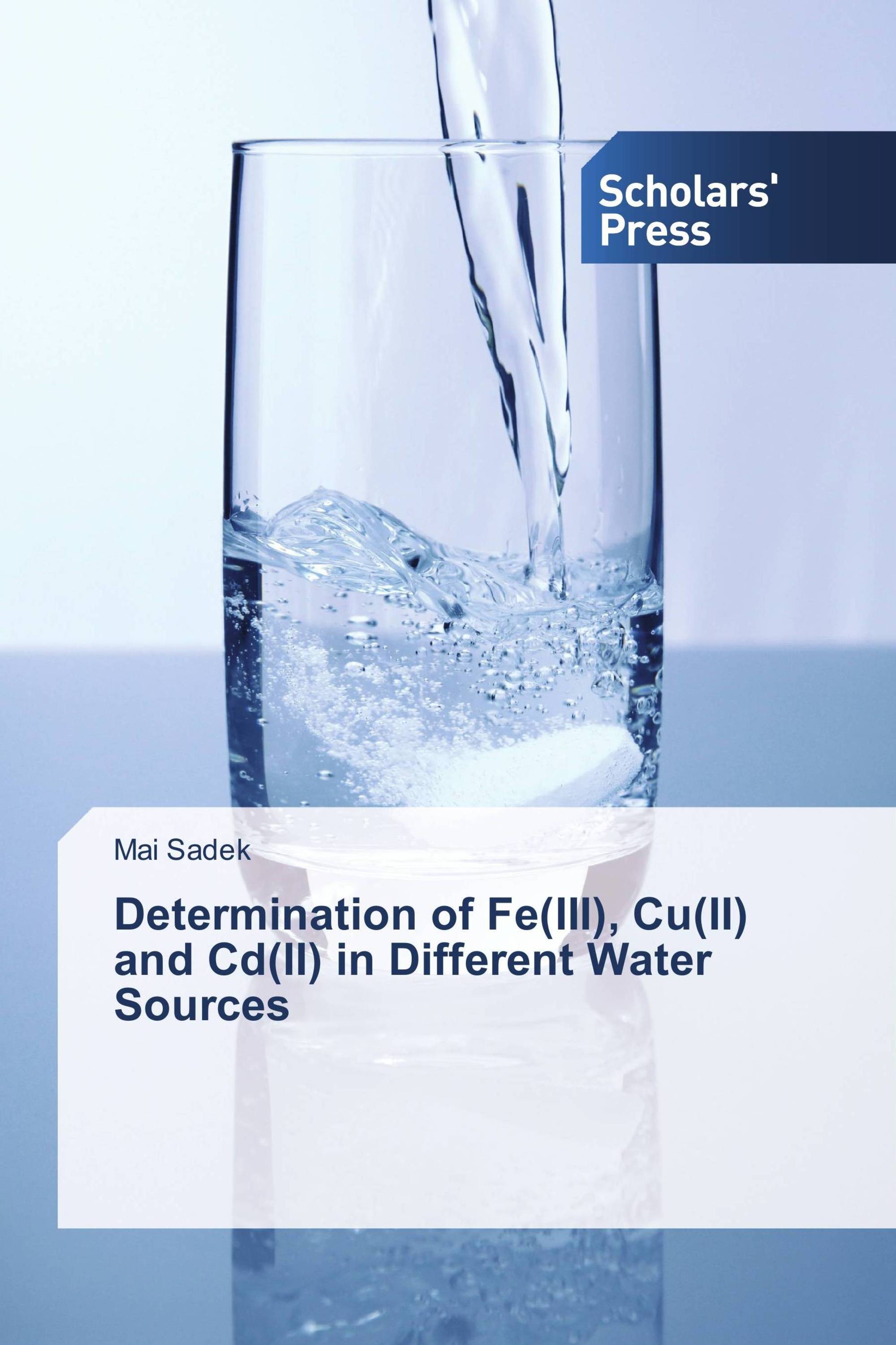 Determination of Fe(III), Cu(II) and Cd(II) in Different Water Sources