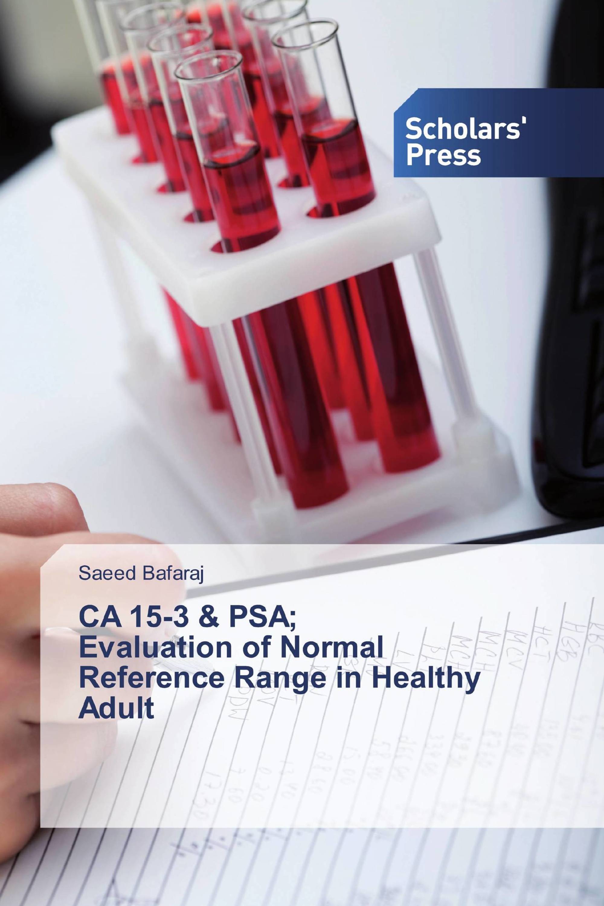 CA 15-3 & PSA; Evaluation of Normal Reference Range in Healthy Adult