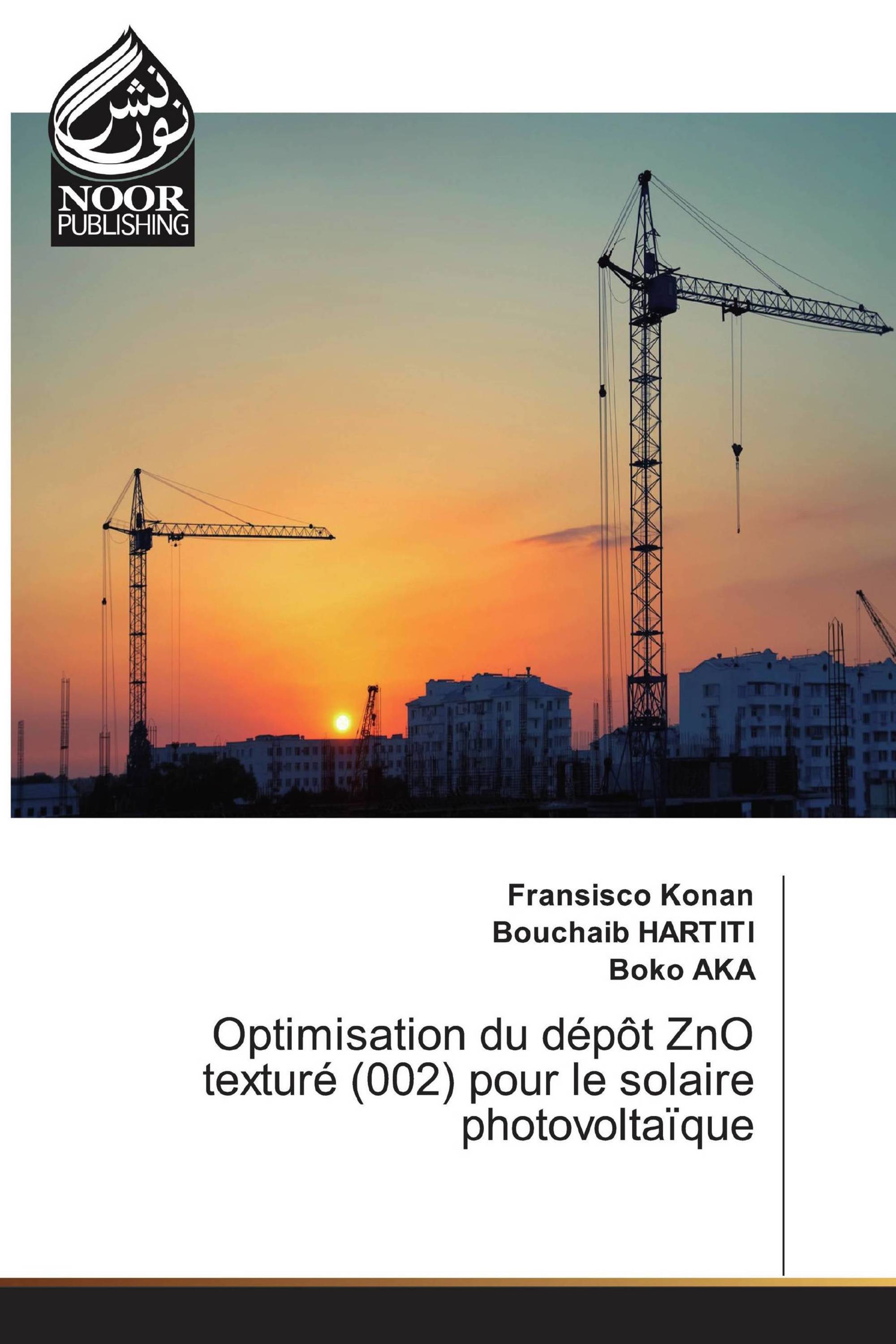 Optimisation du dépôt ZnO texturé (002) pour le solaire photovoltaïque