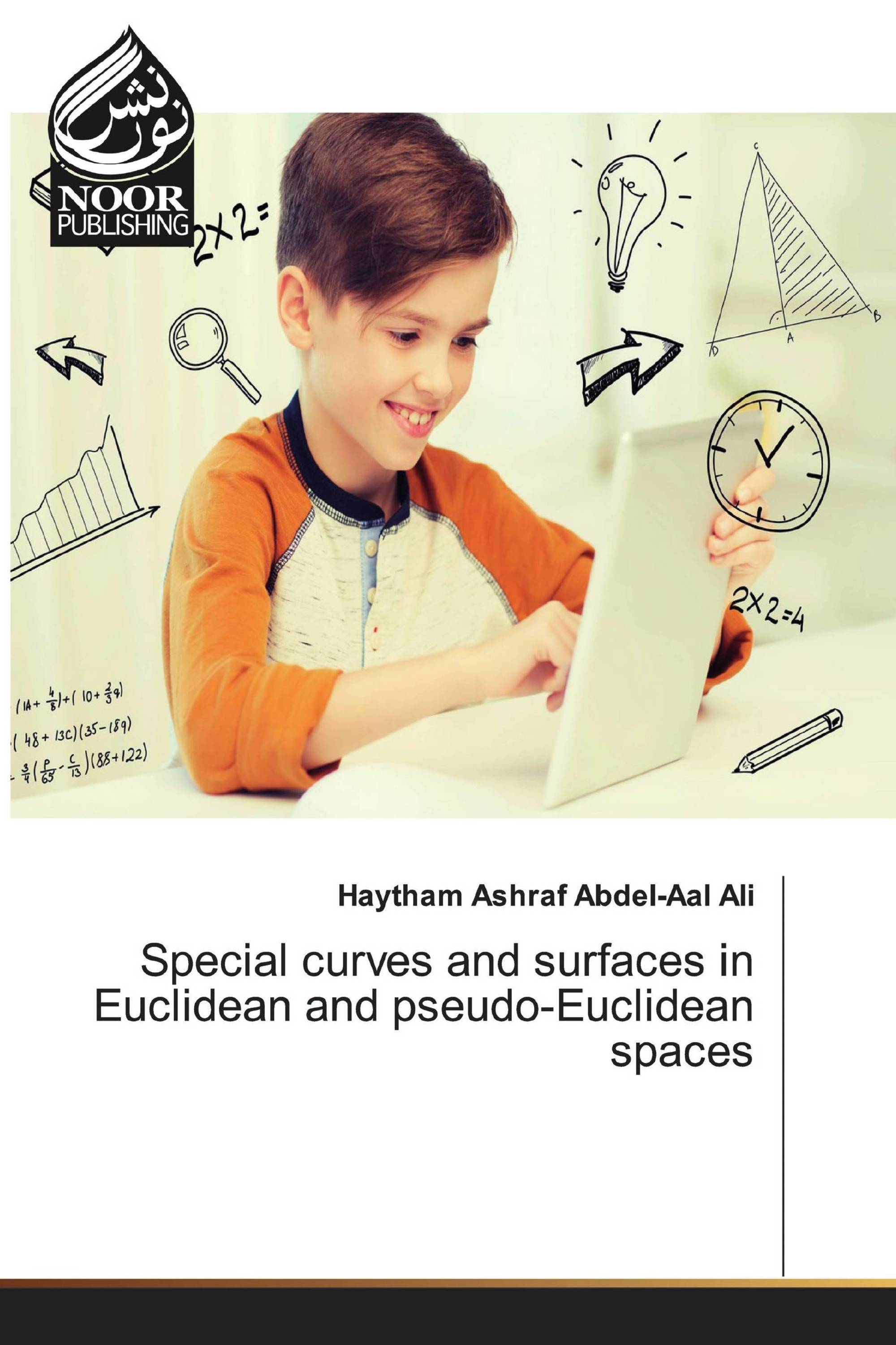 Special curves and surfaces in Euclidean and pseudo-Euclidean spaces