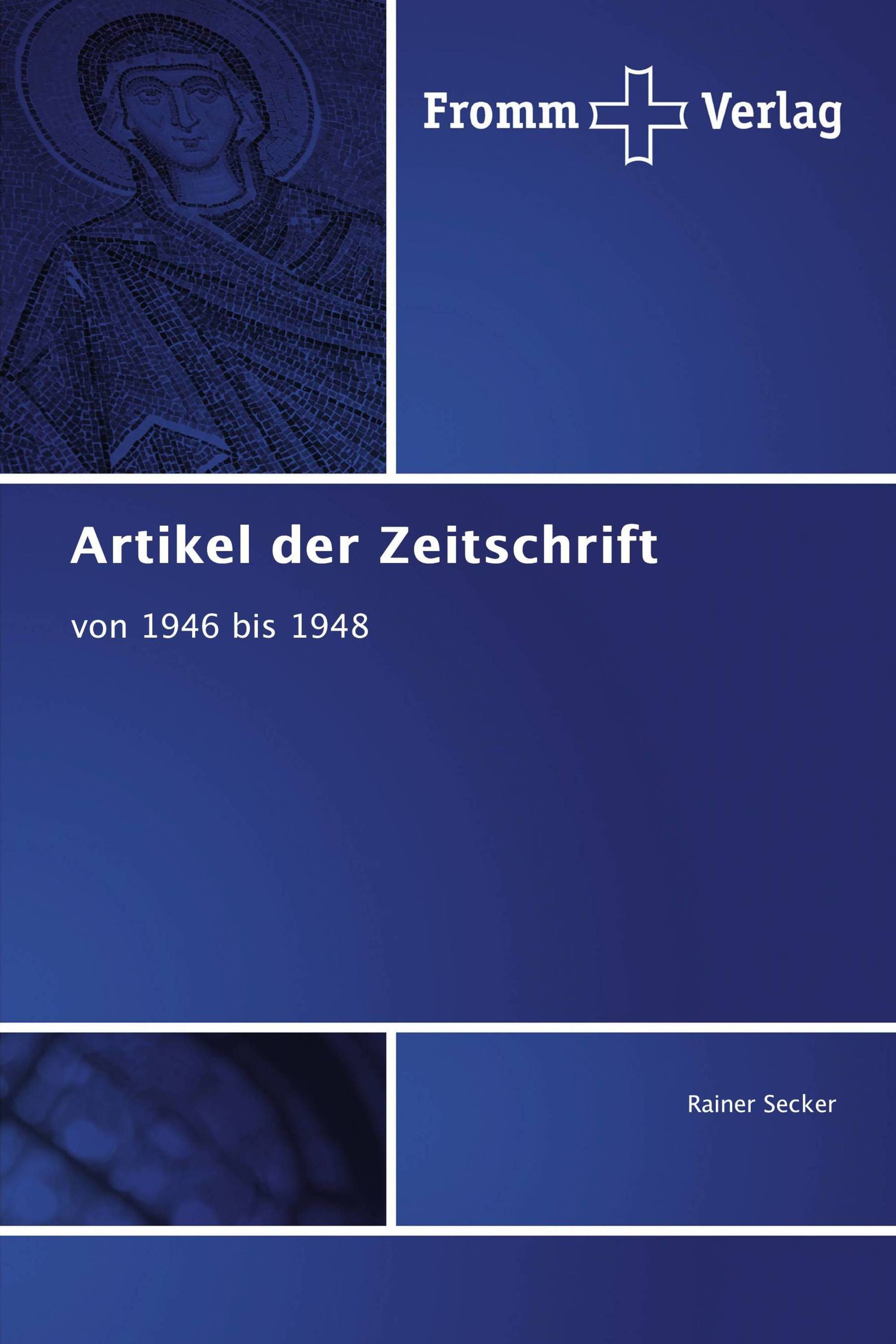 Artikel der Zeitschrift