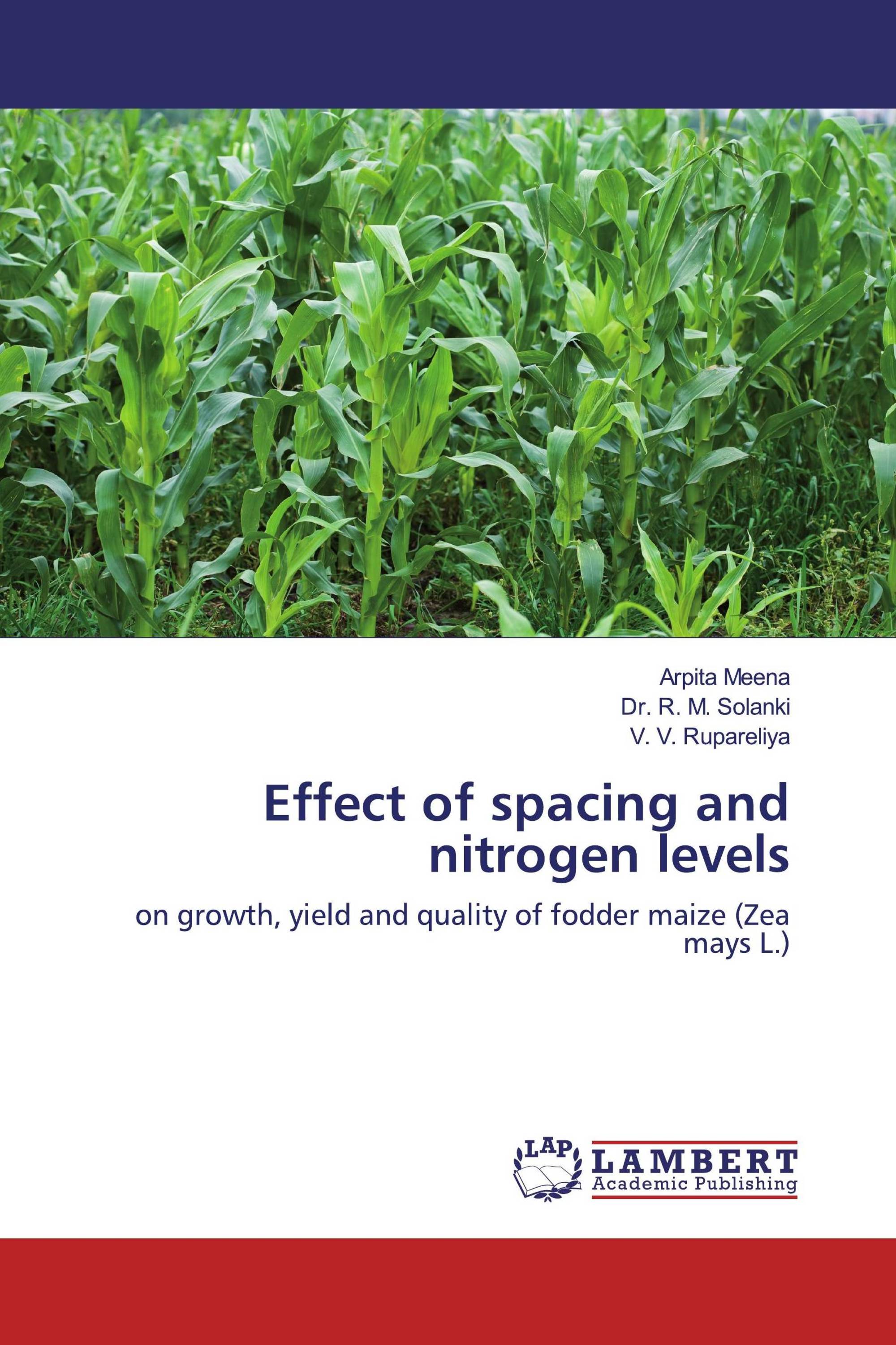 Effect of spacing and nitrogen levels