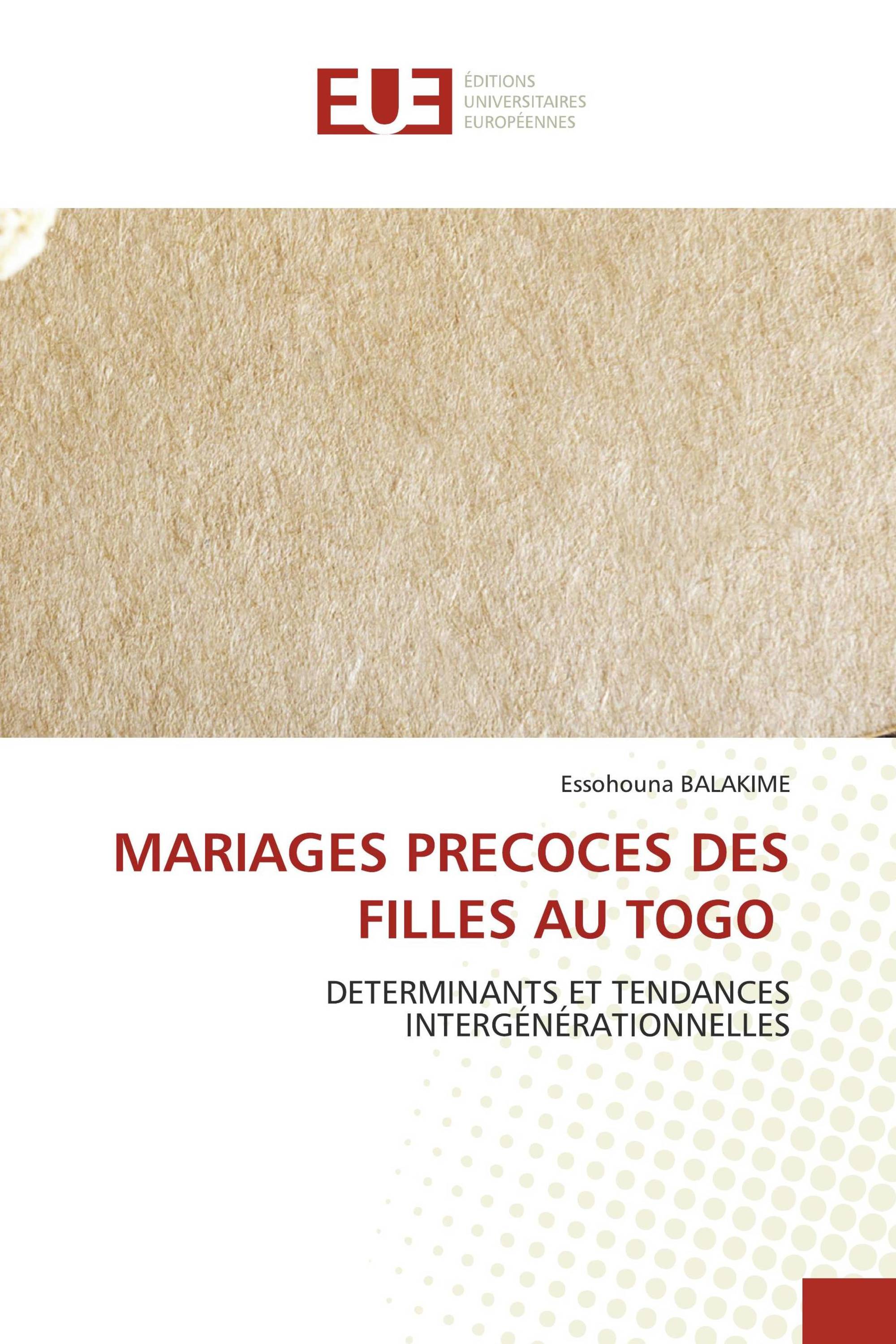 MARIAGES PRECOCES DES FILLES AU TOGO