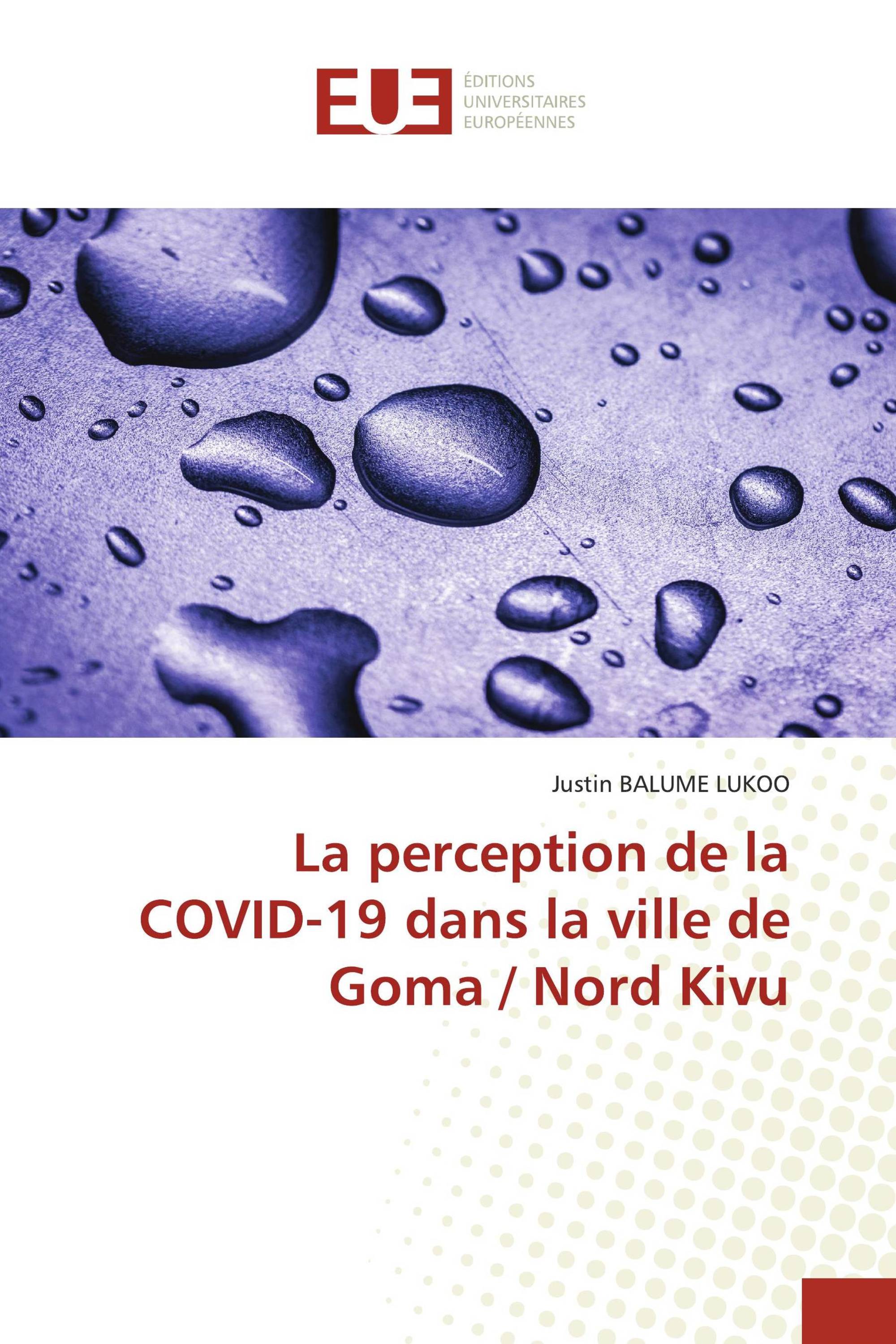 La perception de la COVID-19 dans la ville de Goma / Nord Kivu