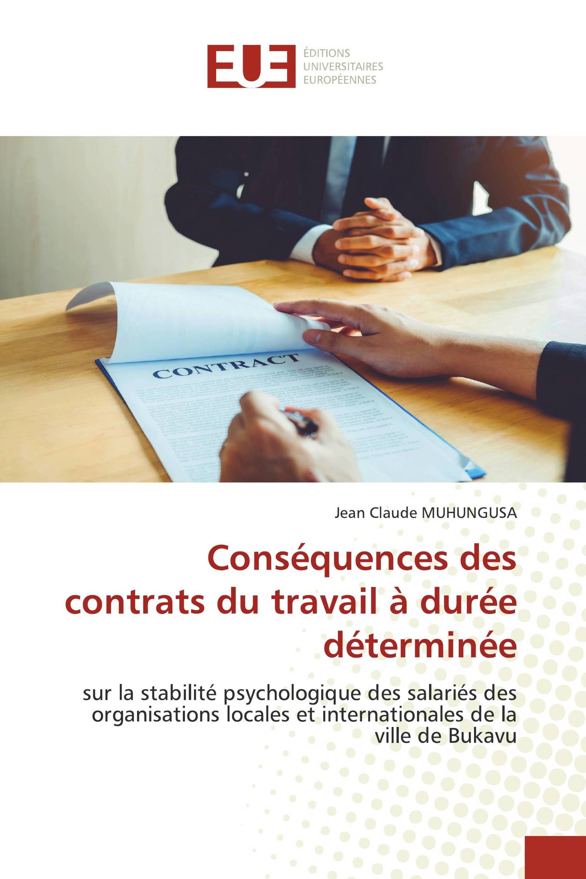 Conséquences des contrats du travail à durée déterminée