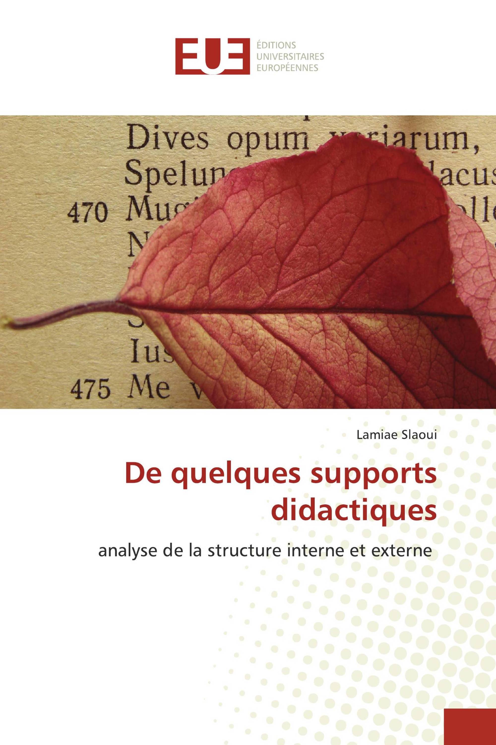 De quelques supports didactiques