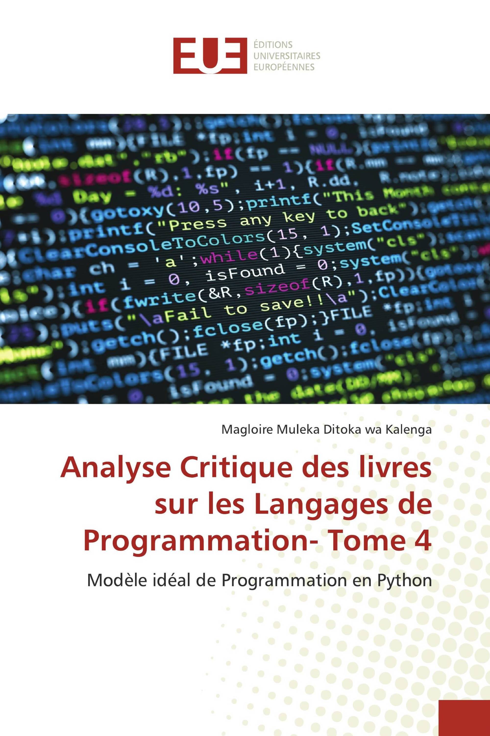 Analyse Critique des livres sur les Langages de Programmation- Tome 4