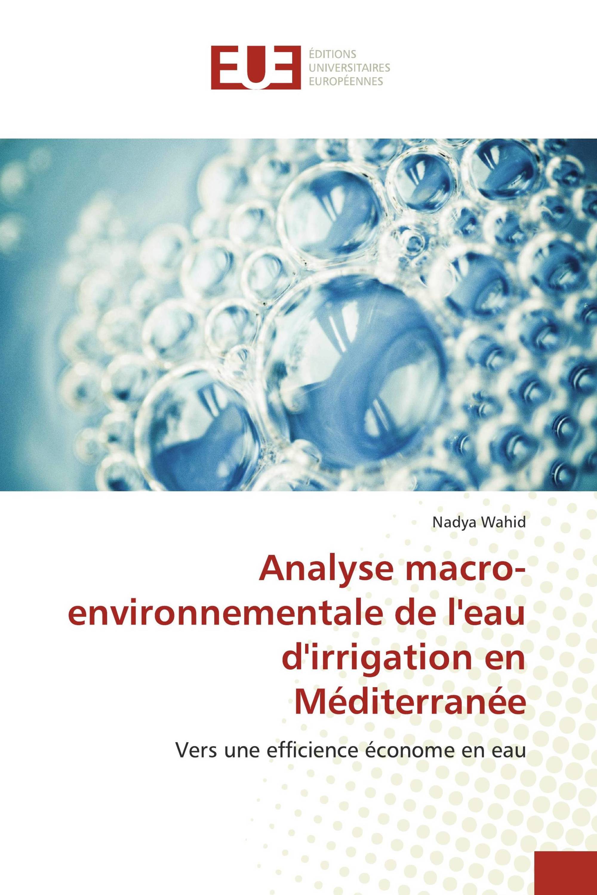 Analyse macro-environnementale de l'eau d'irrigation en Méditerranée