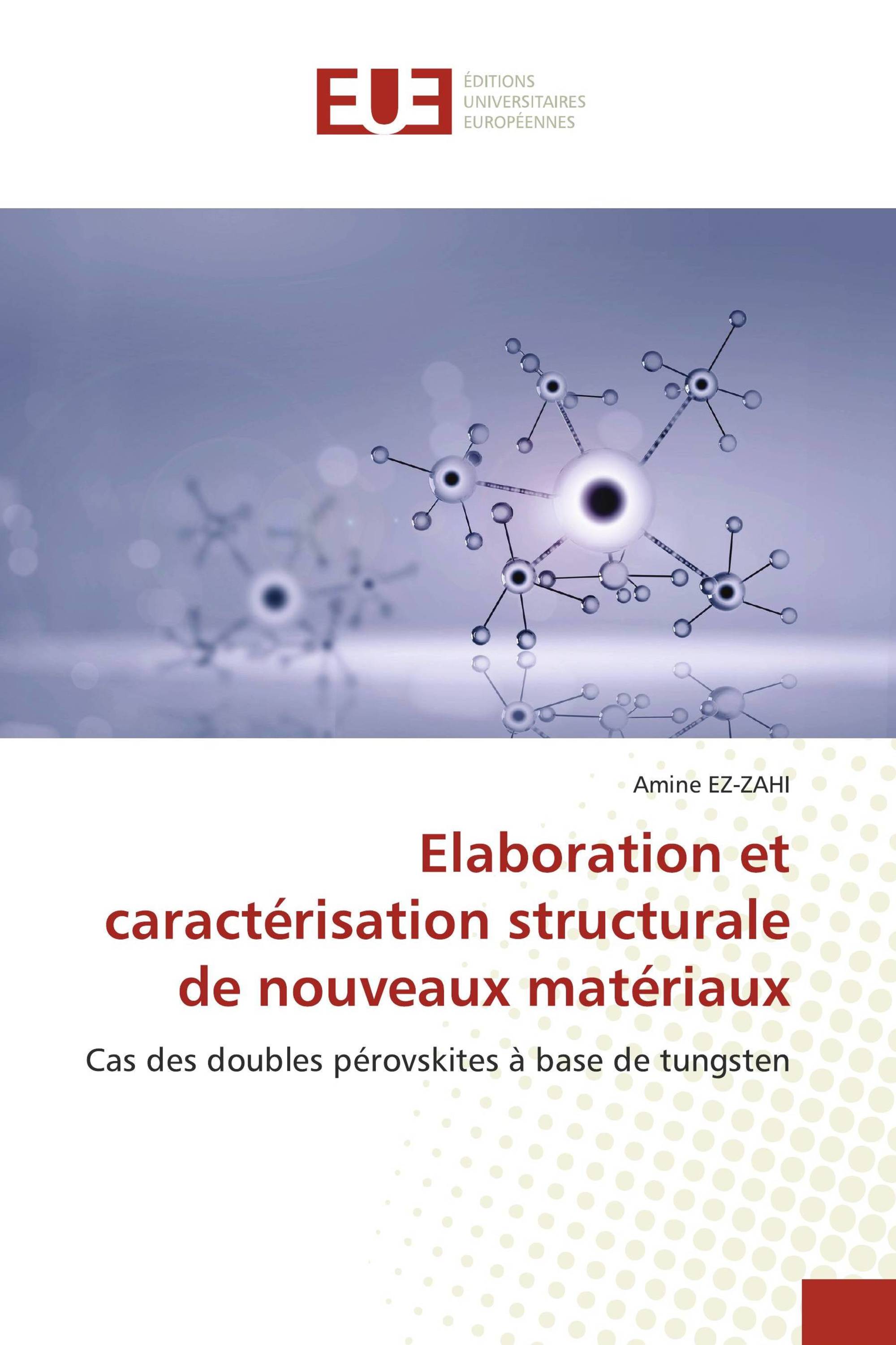 Elaboration et caractérisation structurale de nouveaux matériaux