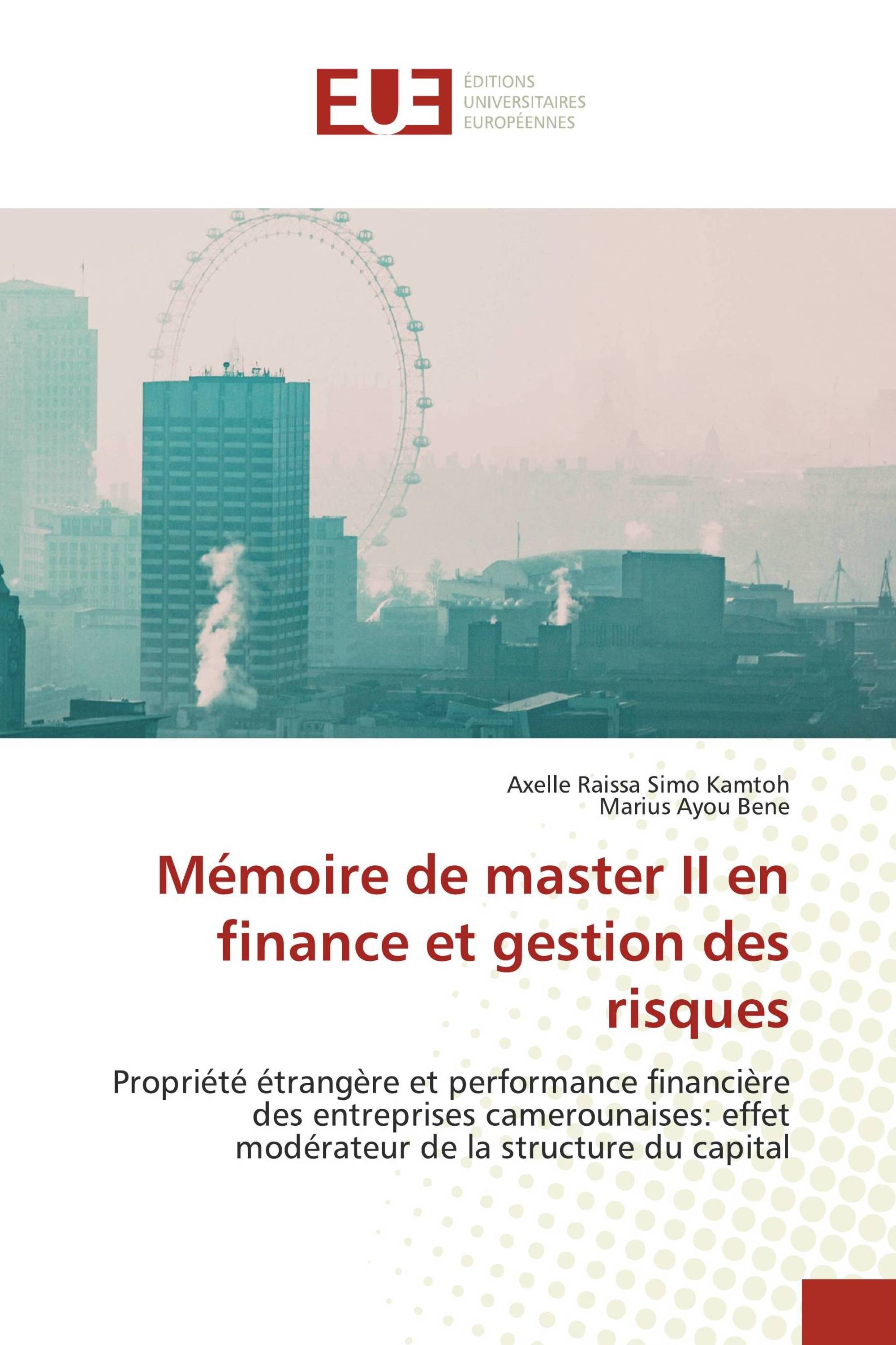 Mémoire de master II en finance et gestion des risques