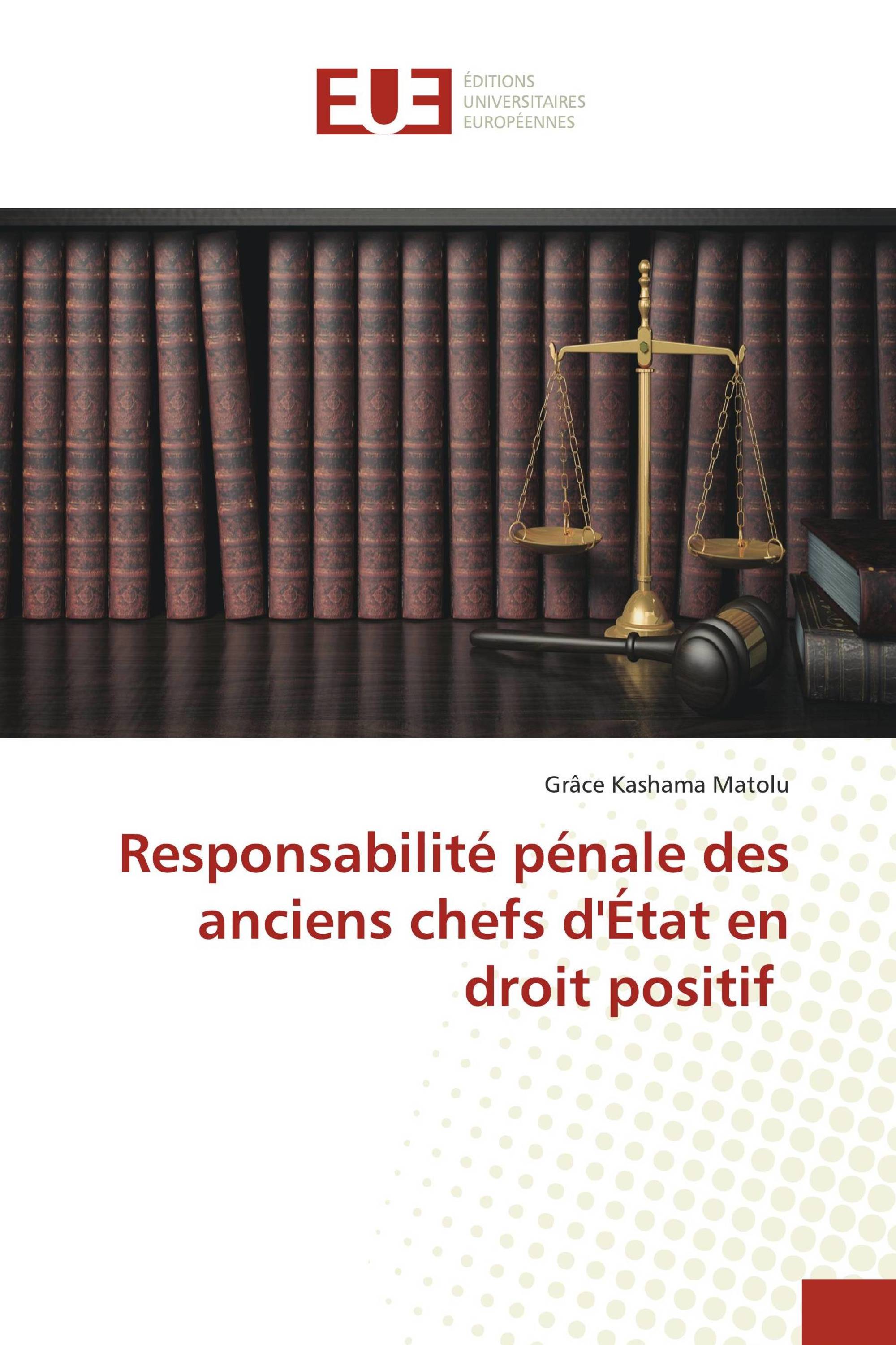 Responsabilité pénale des anciens chefs d'État en droit positif