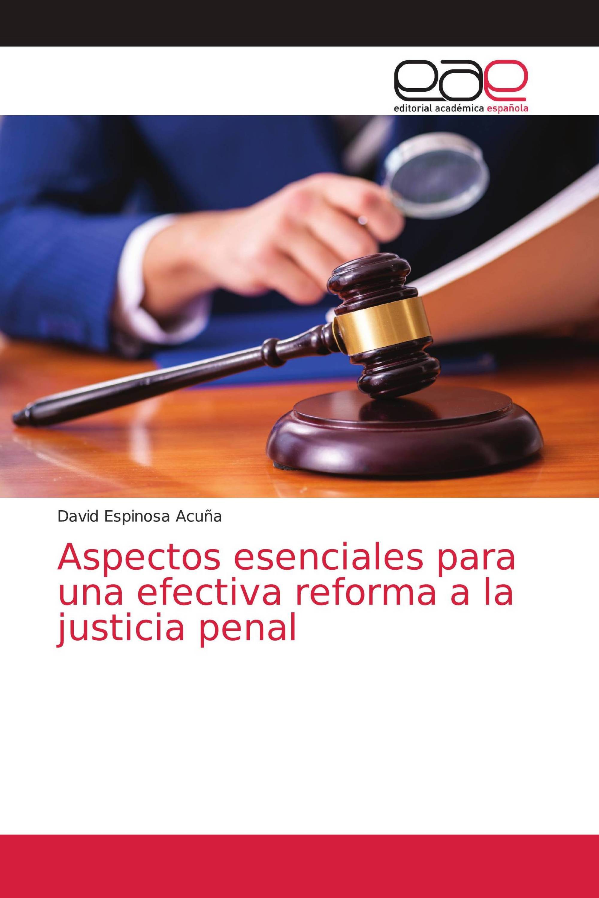 Aspectos esenciales para una efectiva reforma a la justicia penal