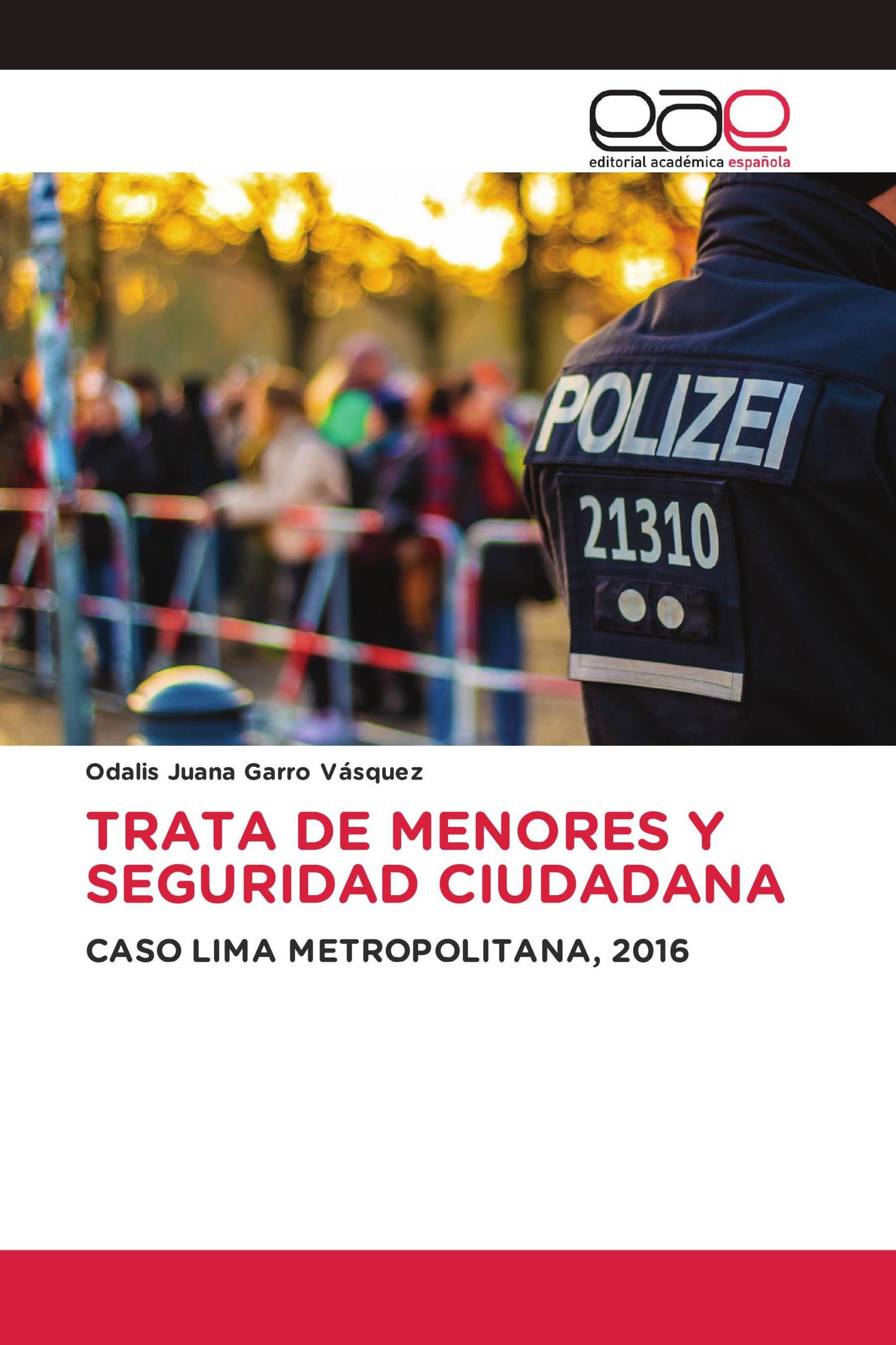 TRATA DE MENORES Y SEGURIDAD CIUDADANA