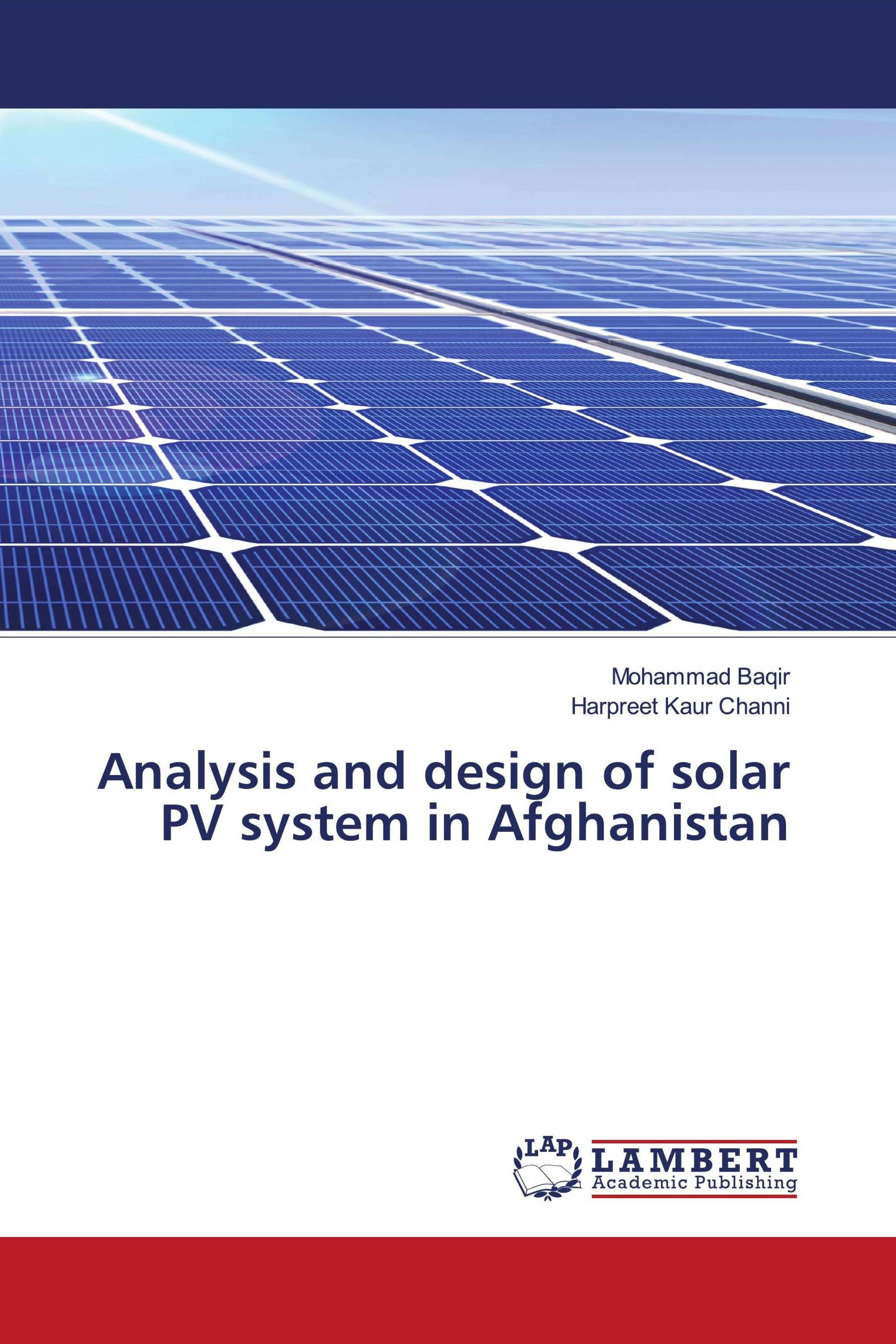 Analysis and design of solar PV system in Afghanistan