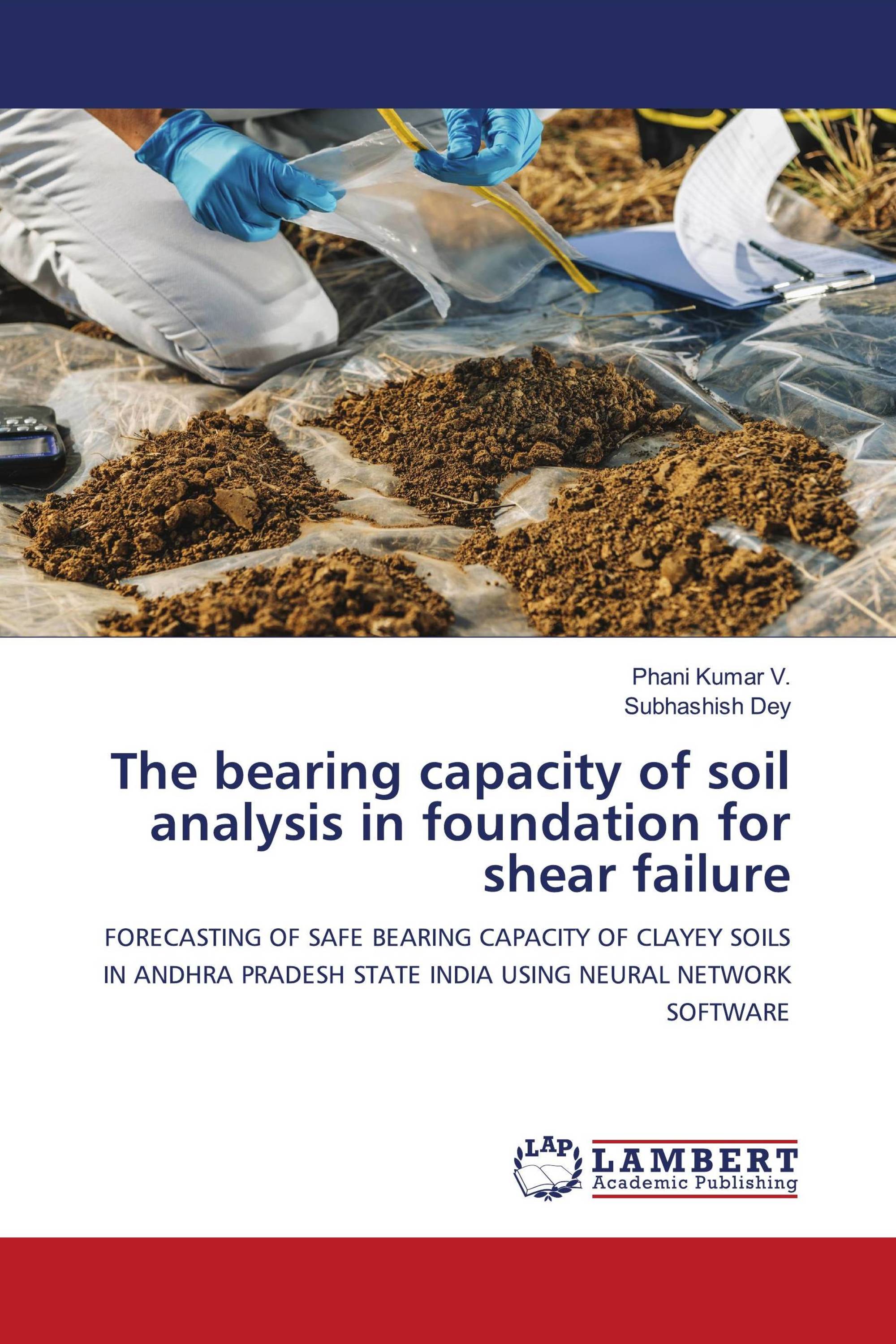 The bearing capacity of soil analysis in foundation for shear failure