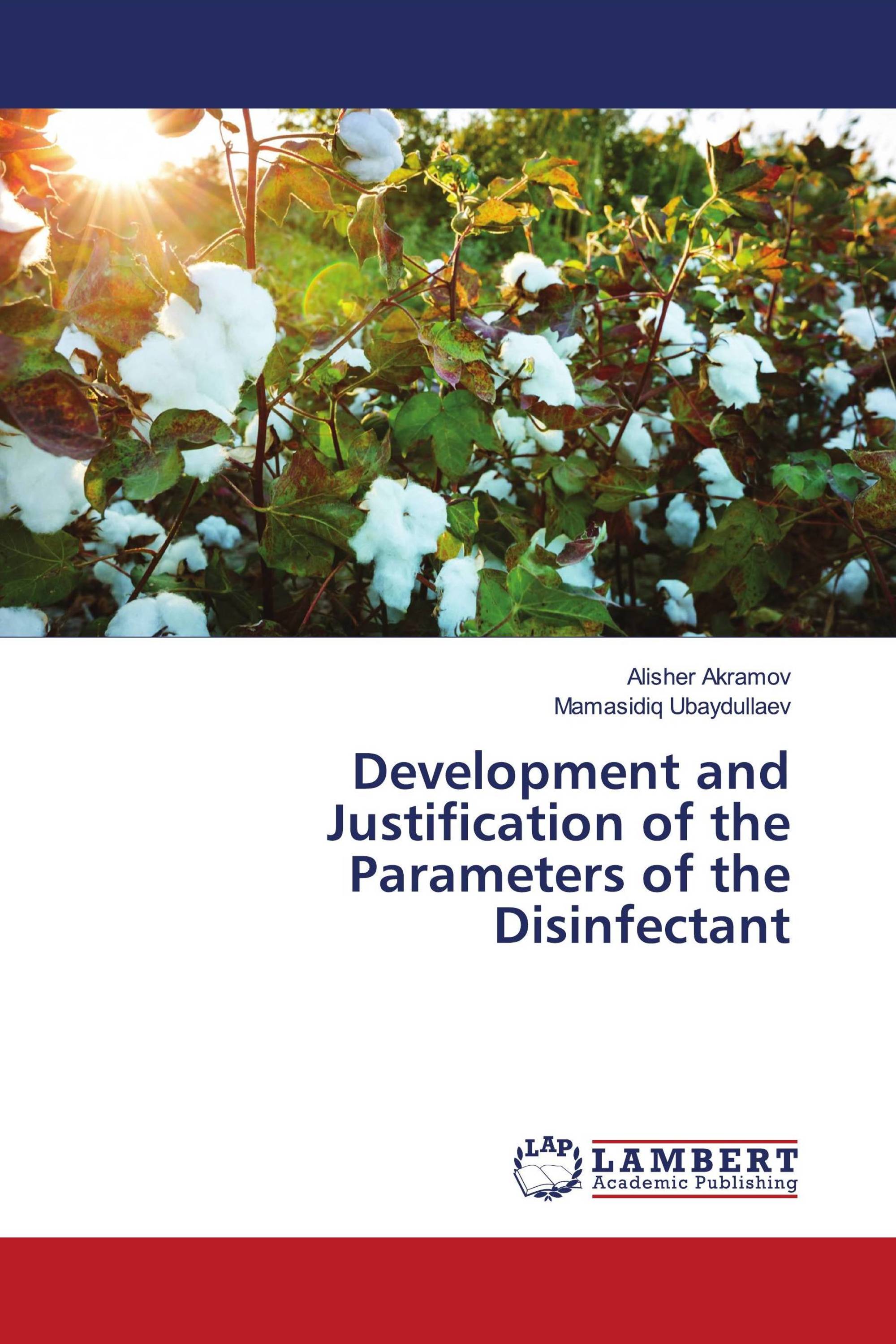 Development and Justification of the Parameters of the Disinfectant