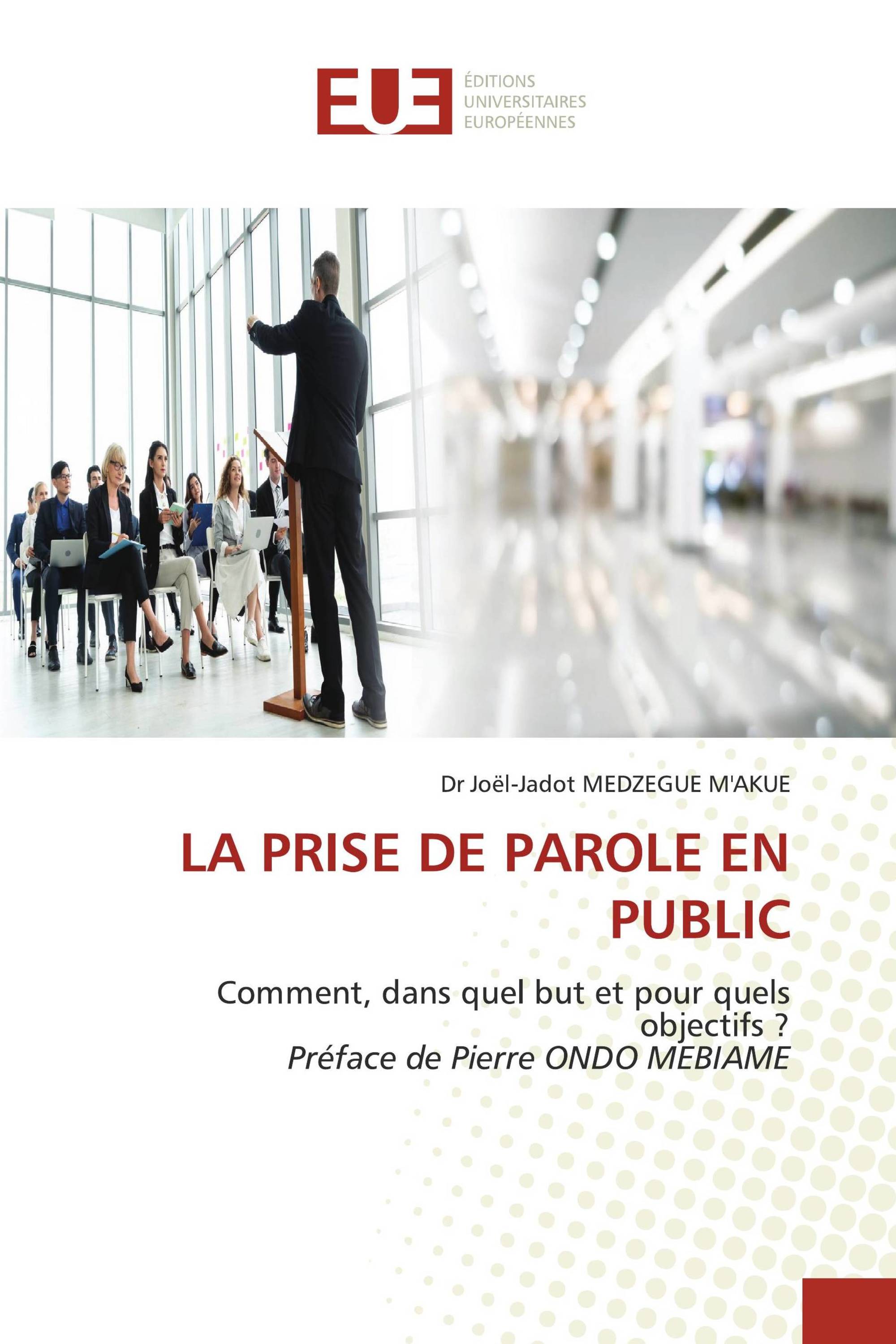 LA PRISE DE PAROLE EN PUBLIC