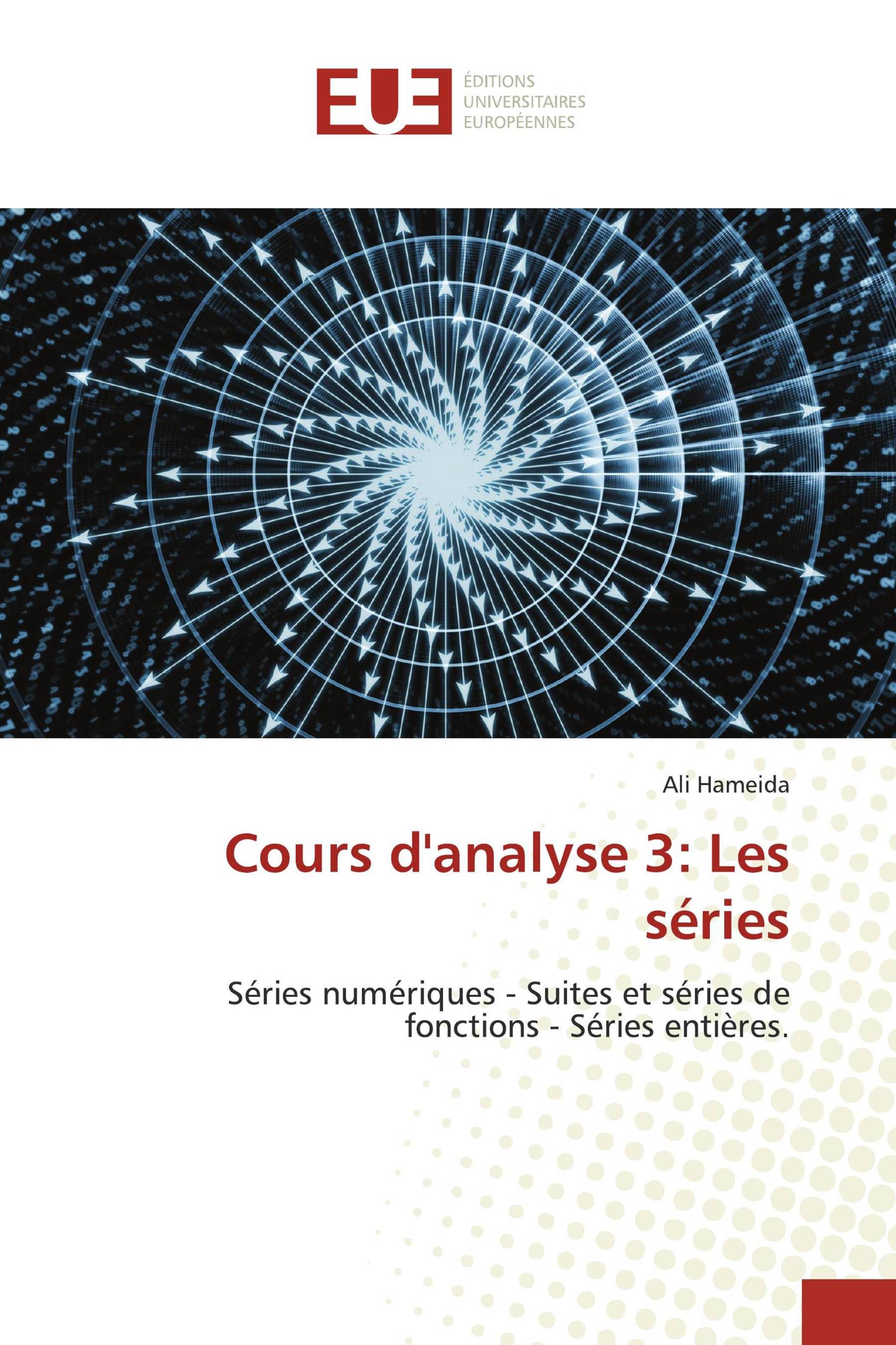 Cours d'analyse 3: Les séries