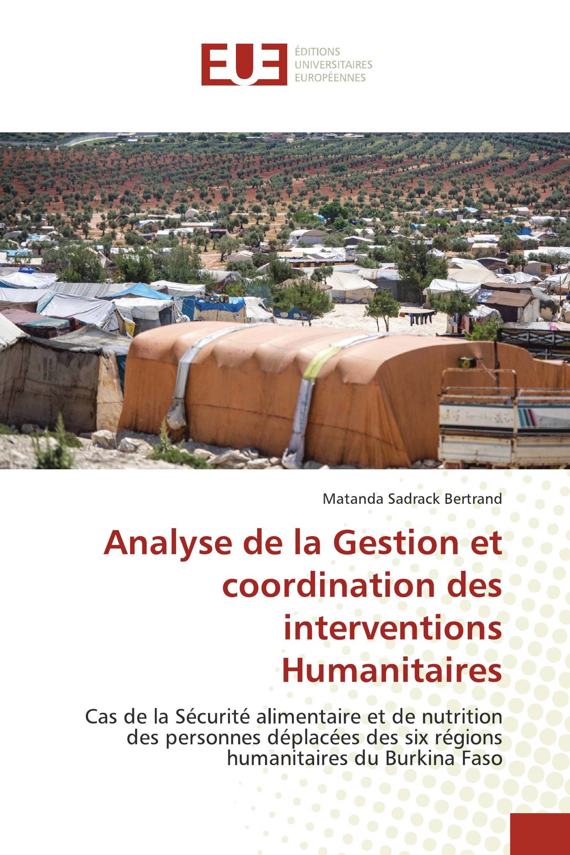 Analyse de la Gestion et coordination des interventions Humanitaires