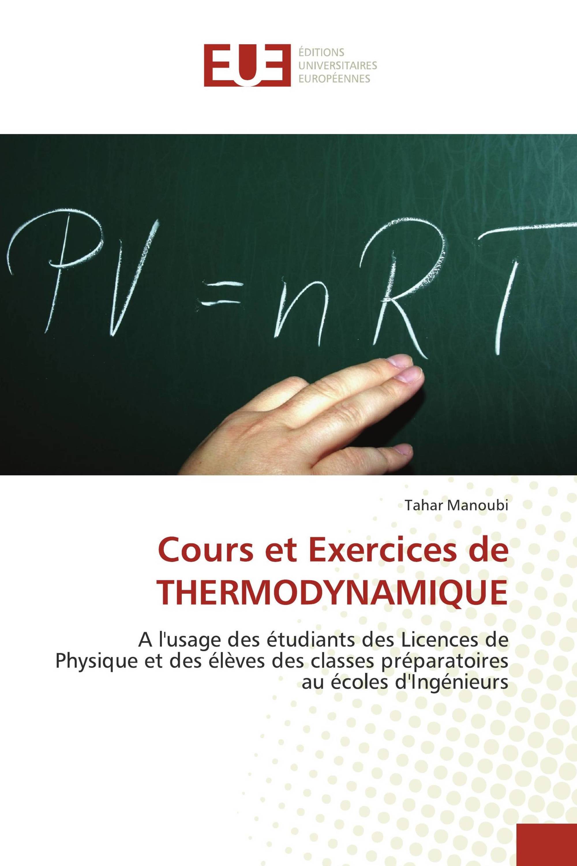 Cours et Exercices de THERMODYNAMIQUE