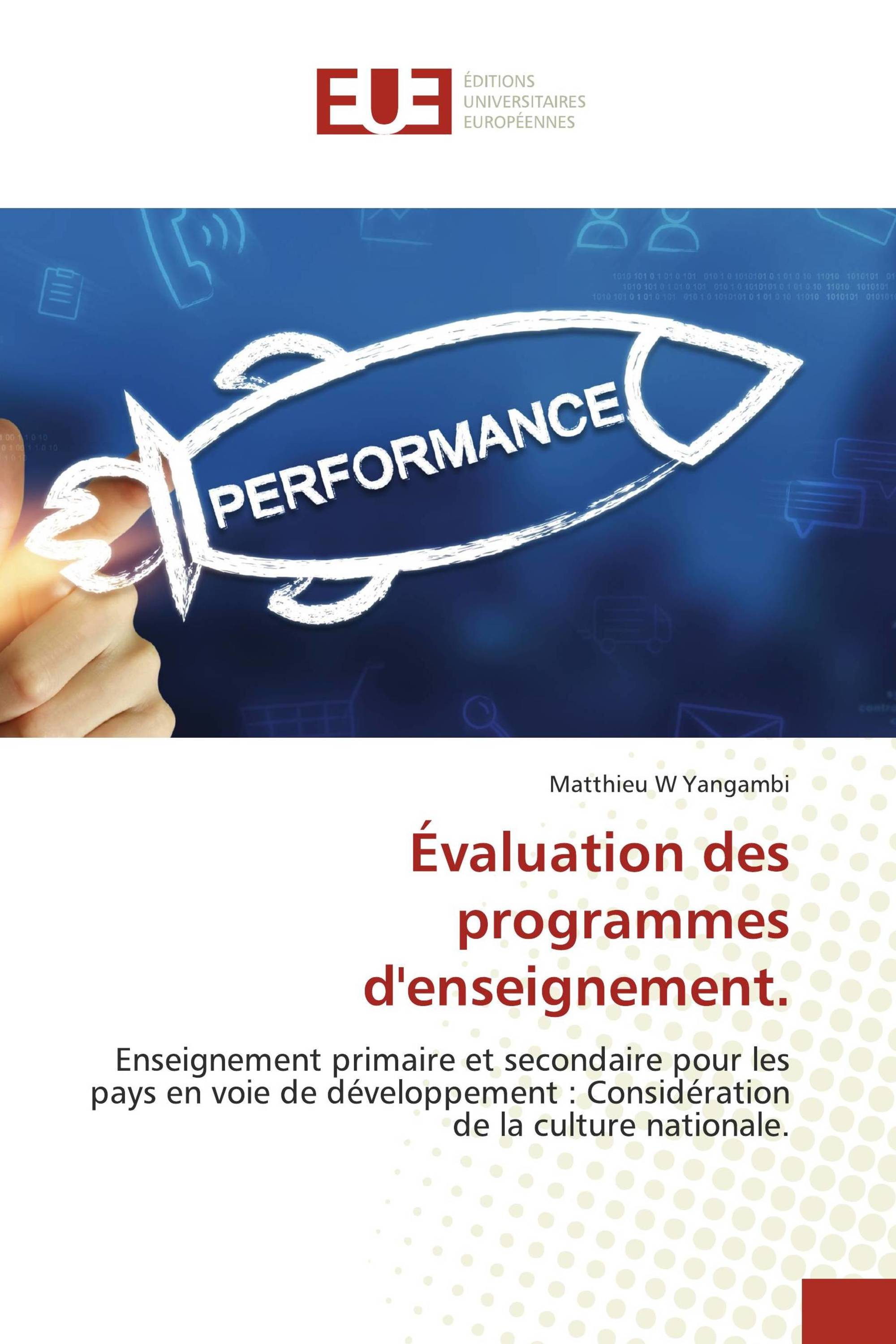 Évaluation des programmes d'enseignement.