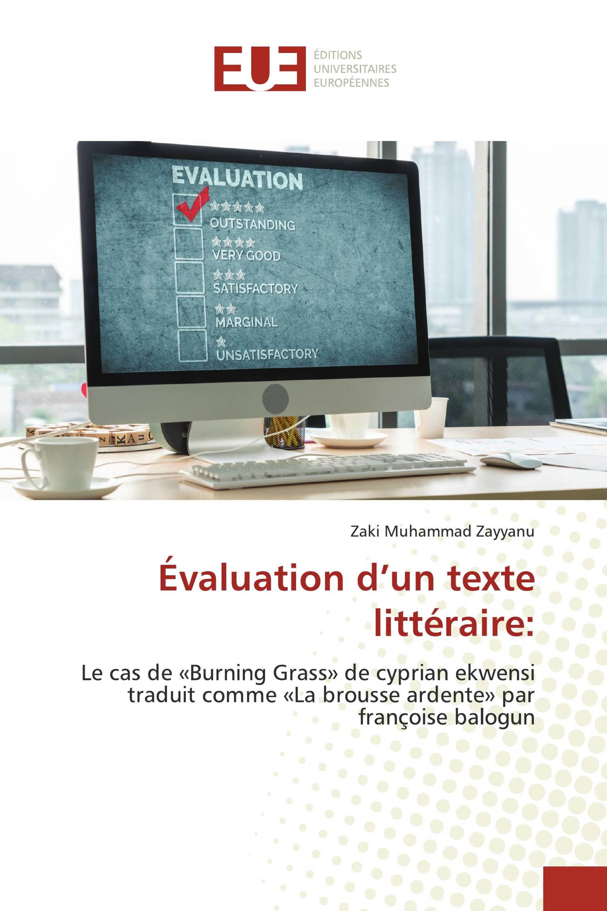 Évaluation d’un texte littéraire: