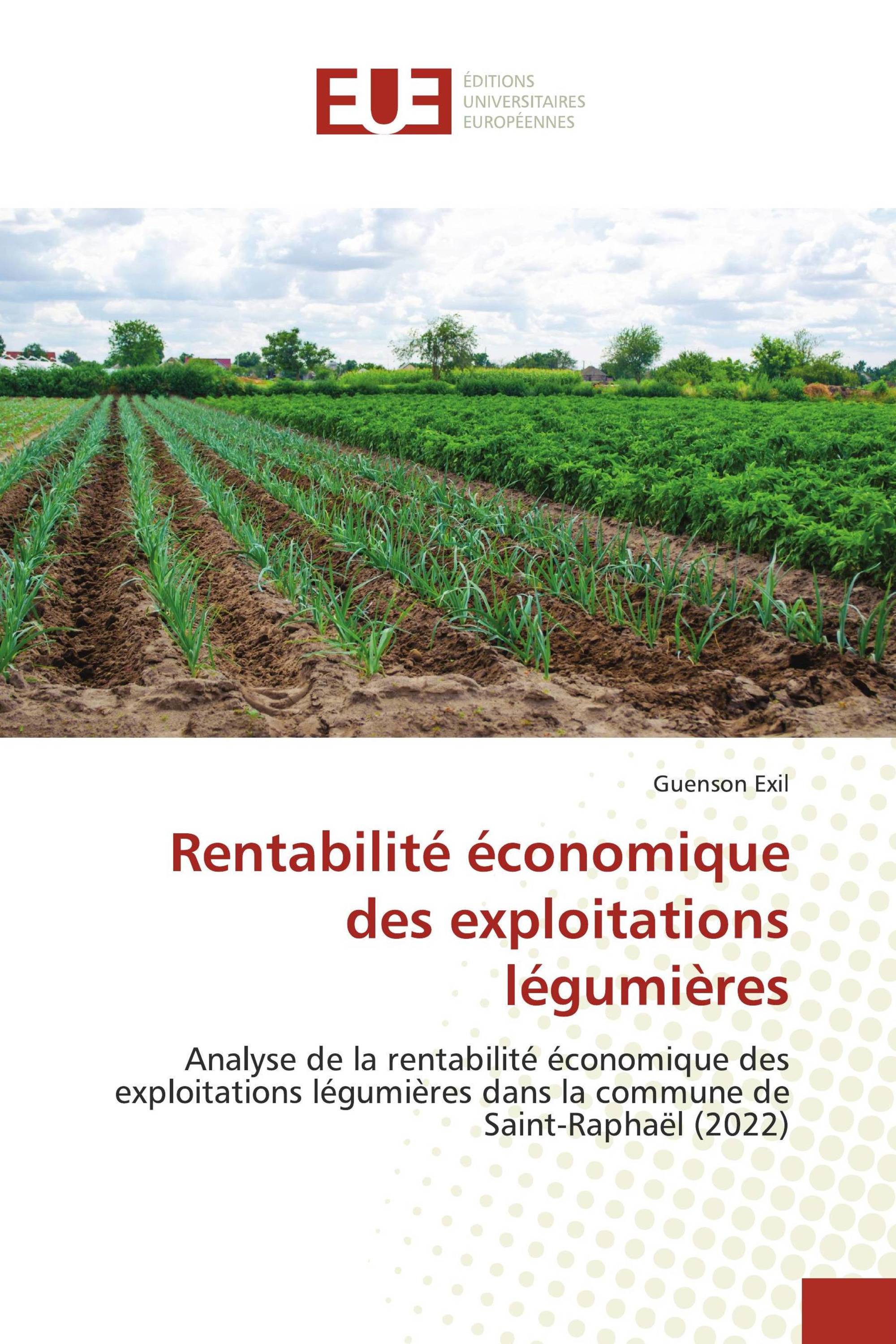 Rentabilité économique des exploitations légumières