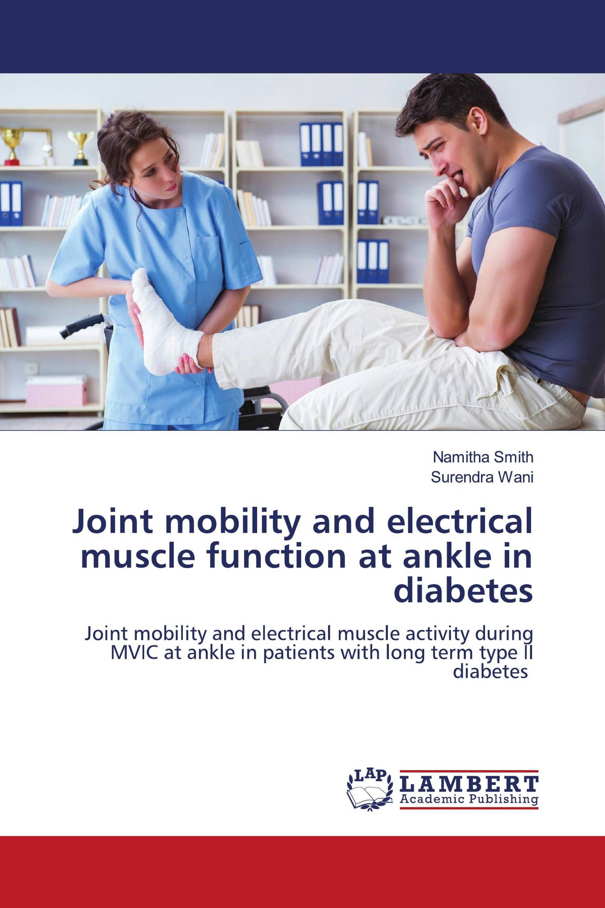 Joint mobility and electrical muscle function at ankle in diabetes