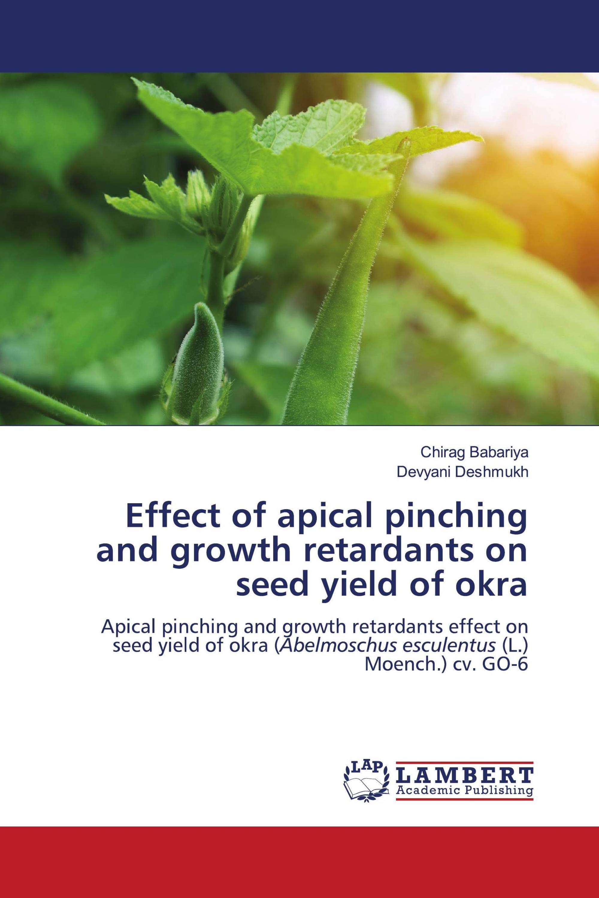 Effect of apical pinching and growth retardants on seed yield of okra