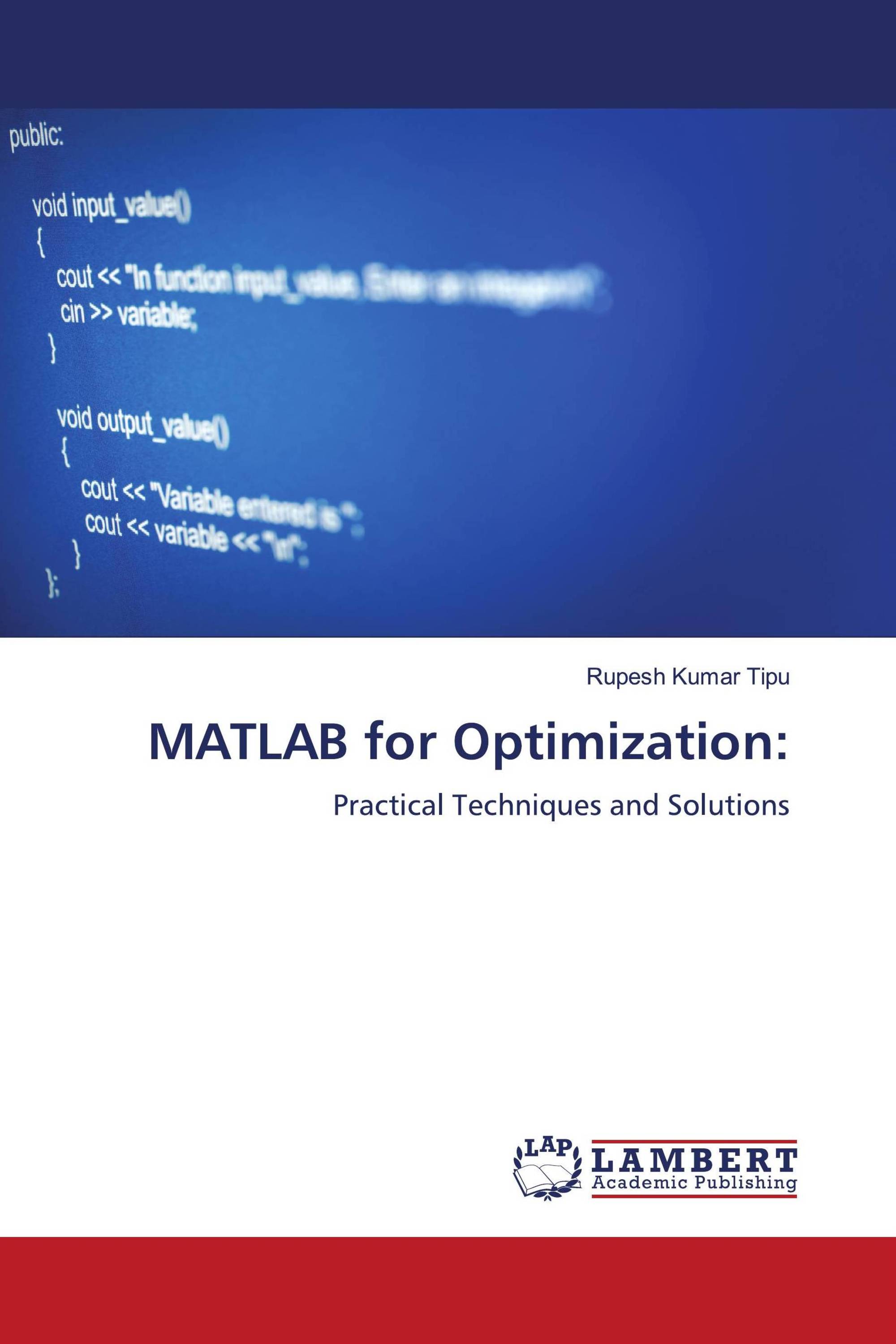 MATLAB for Optimization: