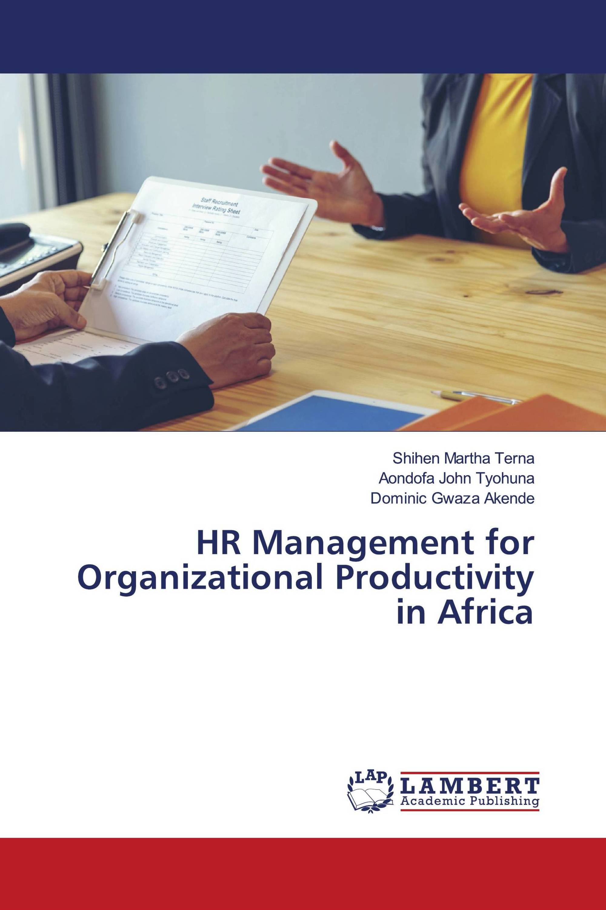 HR Management for Organizational Productivity in Africa