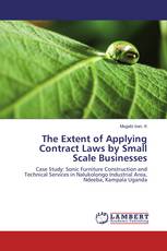 The Extent of Applying Contract Laws by Small Scale Businesses