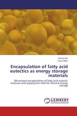 Encapsulation of fatty acid eutectics as energy storage materials