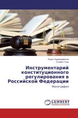 Инструментарий конституционного регулирования в Российской Федерации