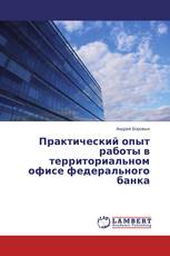 Практический опыт работы в территориальном офисе федерального банка