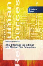 HRM Effectiveness in Small and Medium Size Enterprises