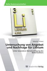 Untersuchung von Angebot und Nachfrage für Lithium